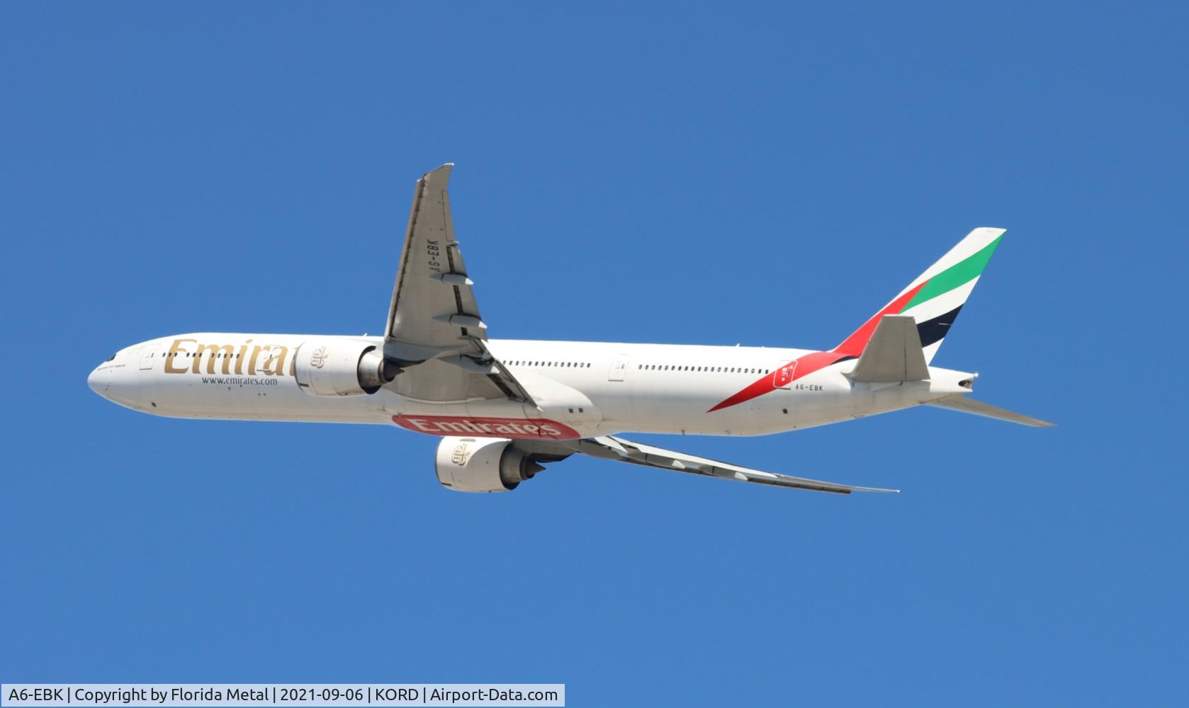A6-EBK, 2006 Boeing 777-31H/ER C/N 34481, UAE 773 zx ORD-DXB