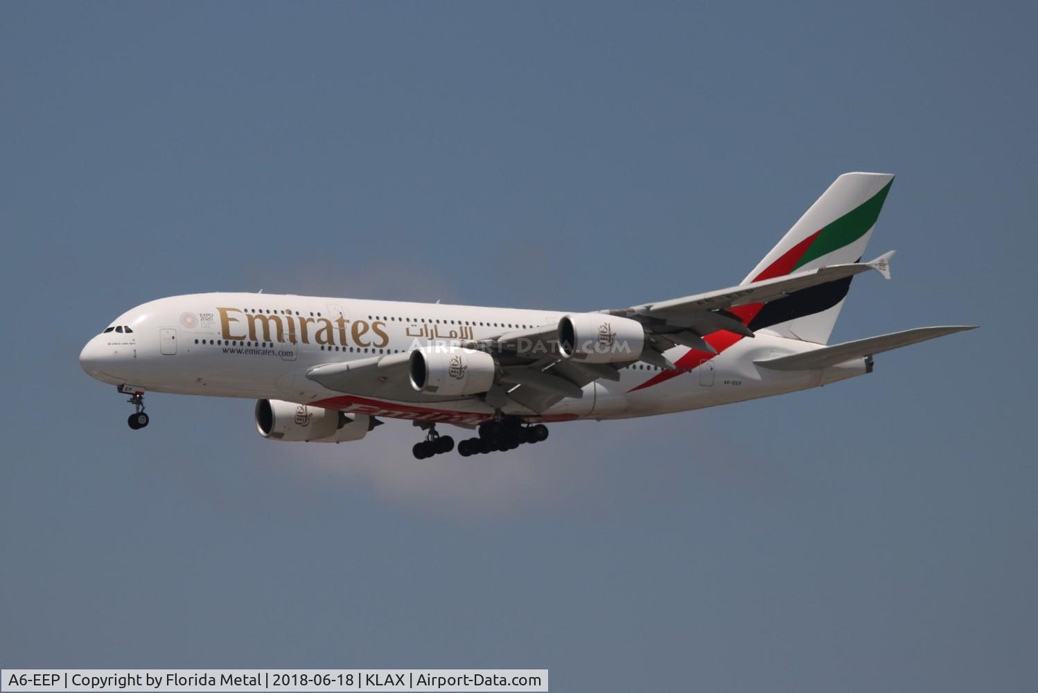 A6-EEP, 2013 Airbus A380-861 C/N 138, UAE A380 zx DXB-LAX