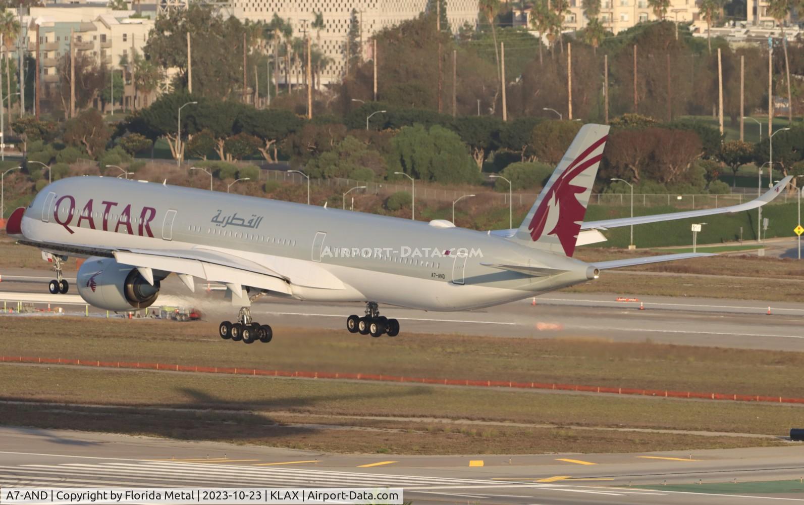 A7-AND, 2018 Airbus A350-1041 C/N 125, QTR A35X zx DOH - LAX