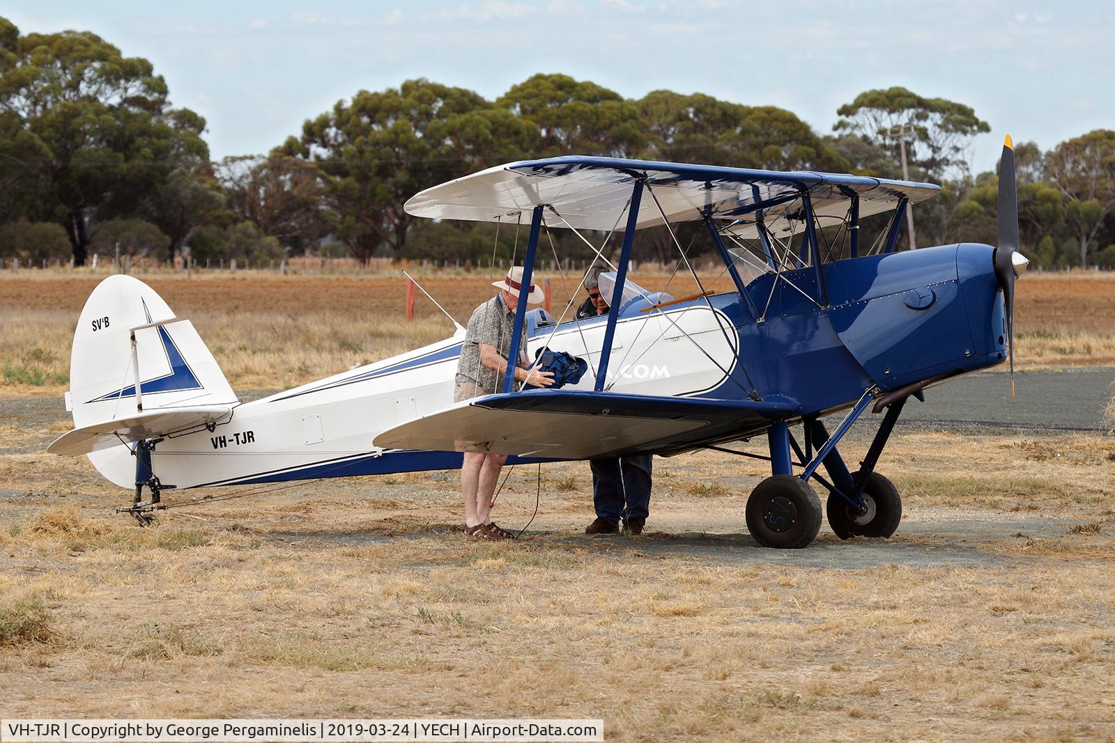 VH-TJR, 1949 Nord Stampe SV-4C C/N 49, Antique Aeroplane Assn of Australia National Fly-in.