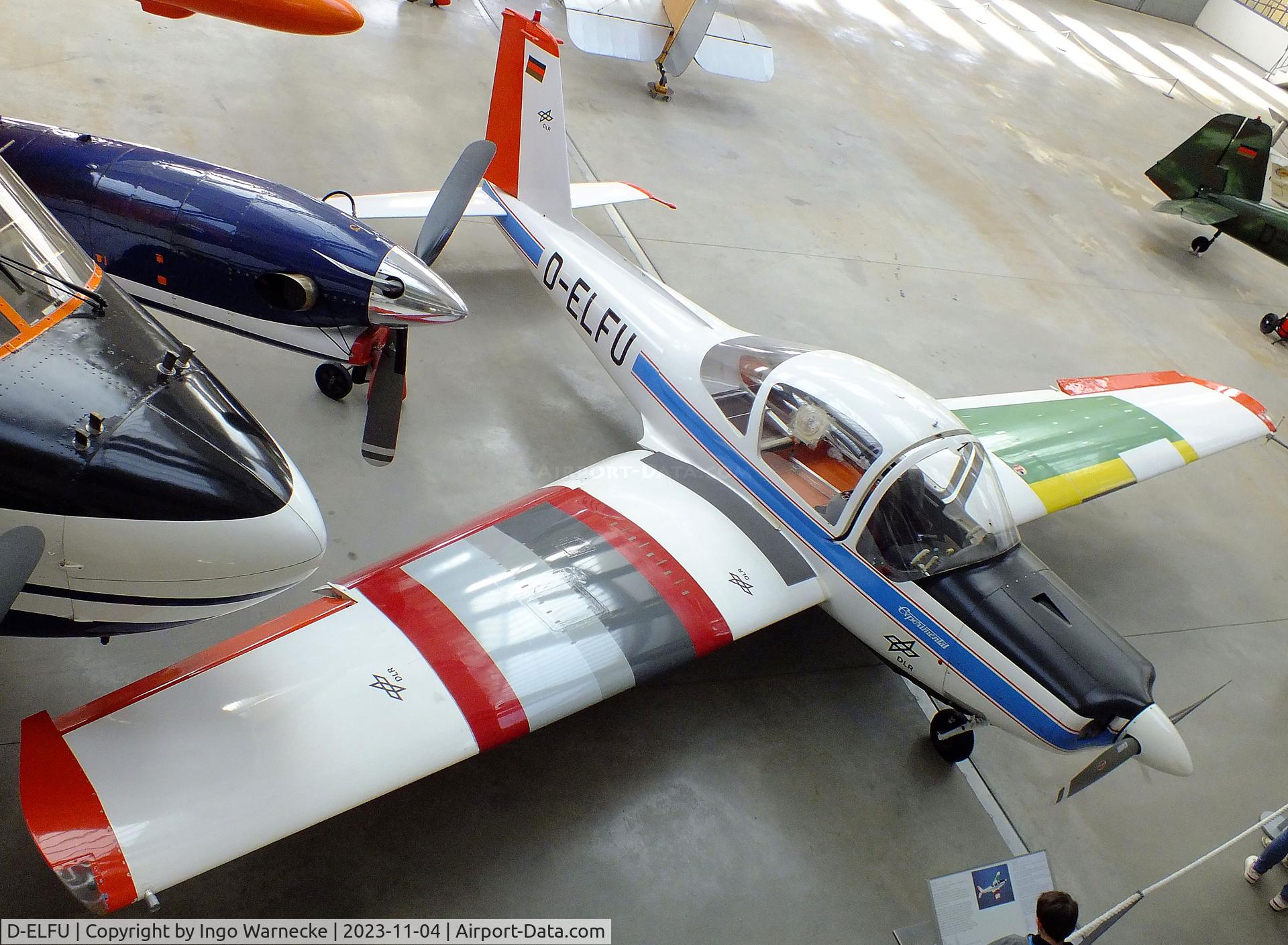 D-ELFU, 1968 Leichtflugtechnik-Union LFU-205 C/N V-1, Leichtflugtechnik-Union LFU-205 at the Flugwerft Schleißheim of Deutsches Museum, Oberschleißheim