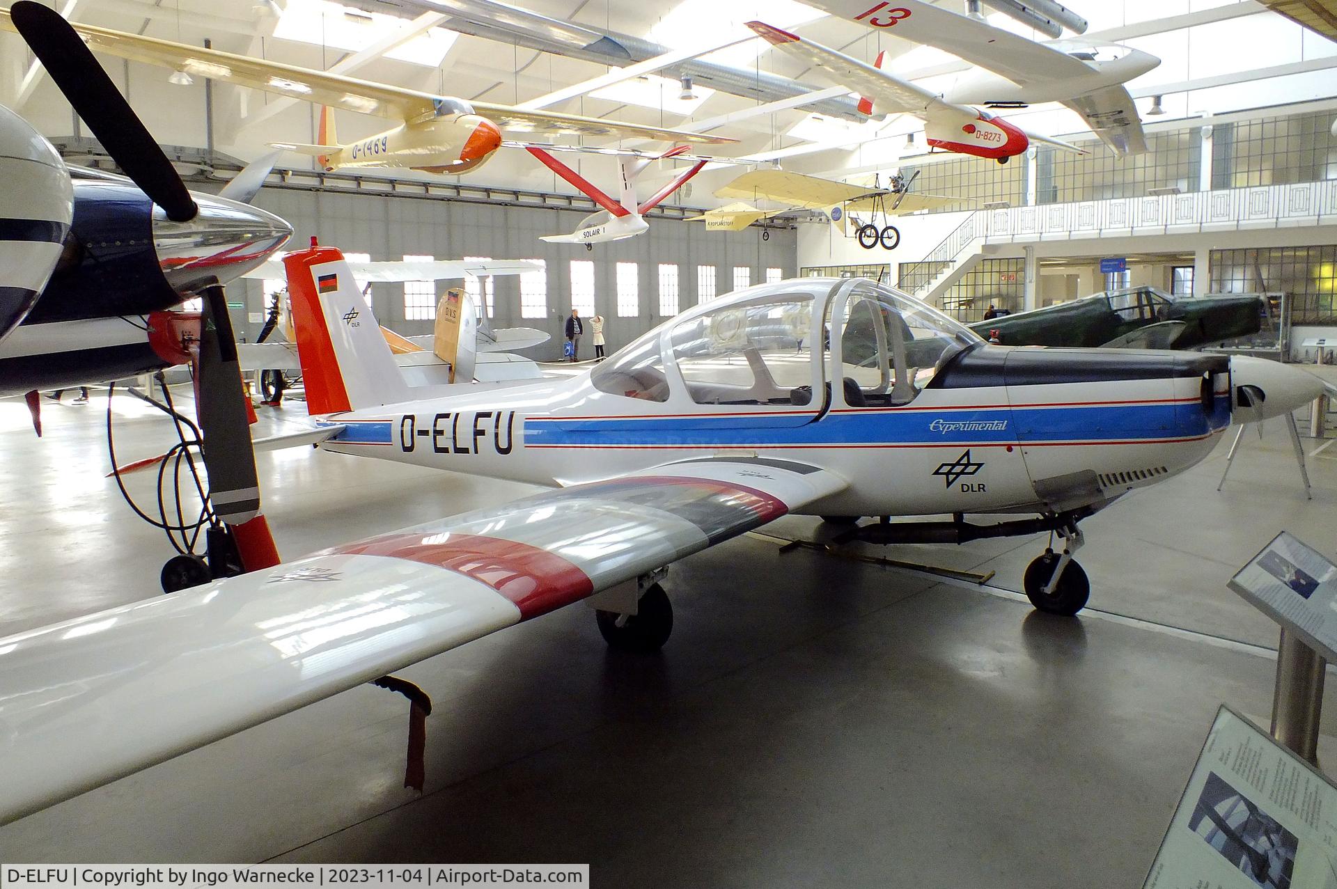 D-ELFU, 1968 Leichtflugtechnik-Union LFU-205 C/N V-1, Leichtflugtechnik-Union LFU-205 at the Flugwerft Schleißheim of Deutsches Museum, Oberschleißheim