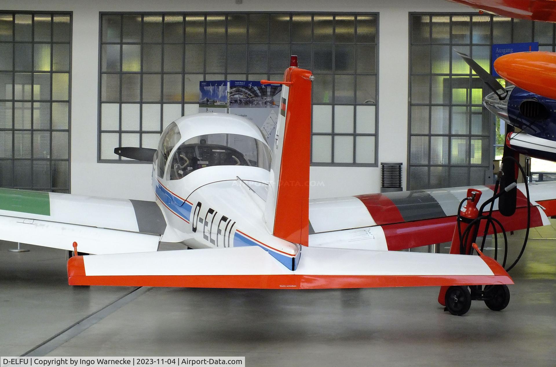 D-ELFU, 1968 Leichtflugtechnik-Union LFU-205 C/N V-1, Leichtflugtechnik-Union LFU-205 at the Flugwerft Schleißheim of Deutsches Museum, Oberschleißheim