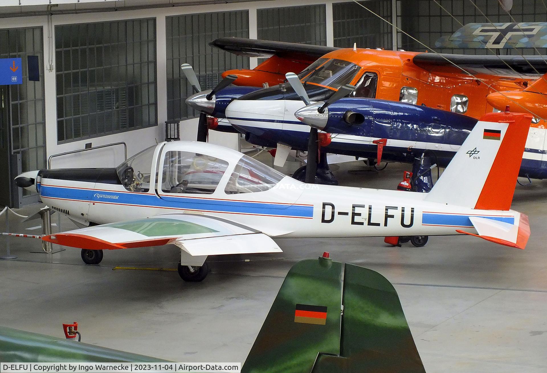 D-ELFU, 1968 Leichtflugtechnik-Union LFU-205 C/N V-1, Leichtflugtechnik-Union LFU-205 at the Flugwerft Schleißheim of Deutsches Museum, Oberschleißheim