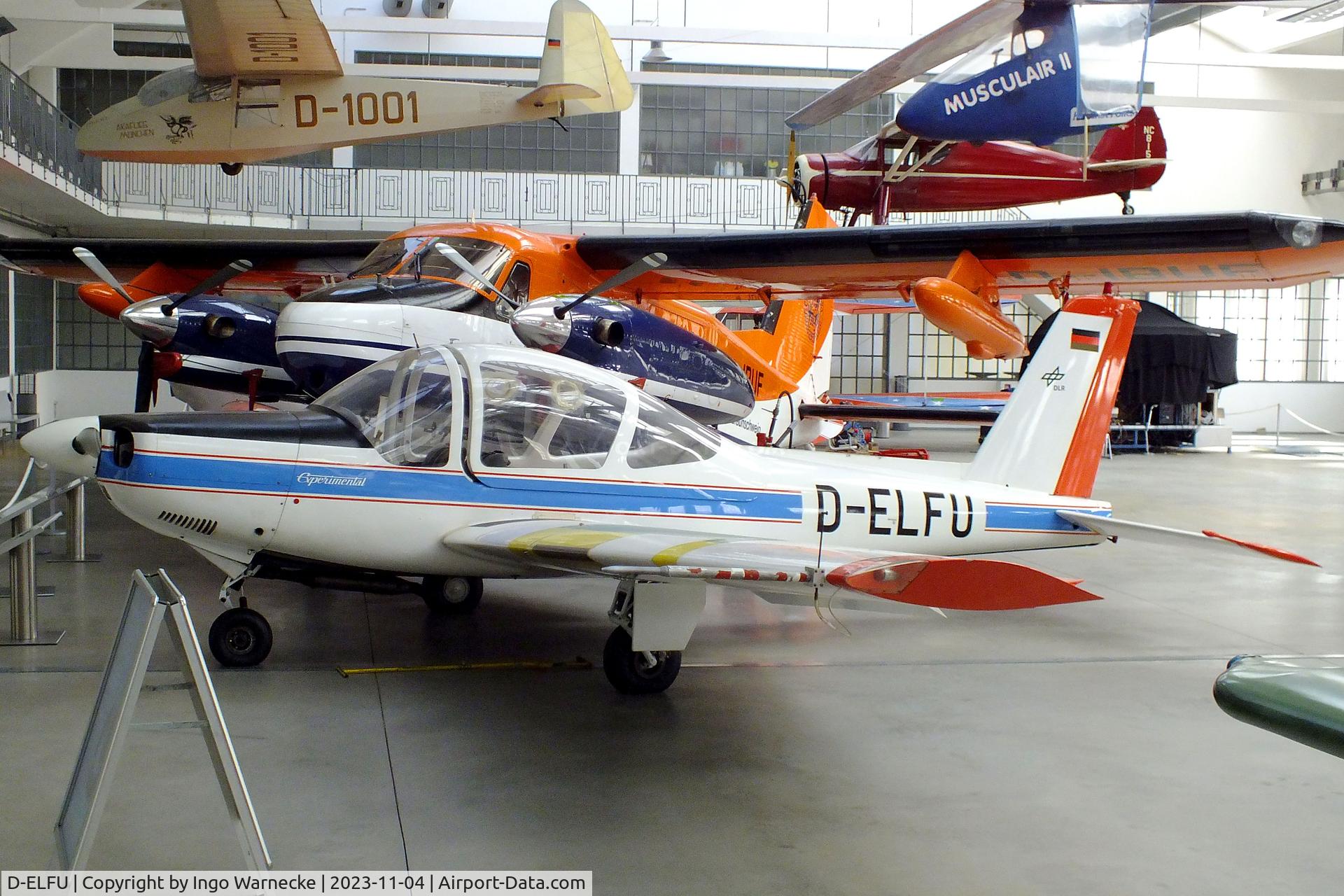 D-ELFU, 1968 Leichtflugtechnik-Union LFU-205 C/N V-1, Leichtflugtechnik-Union LFU-205 at the Flugwerft Schleißheim of Deutsches Museum, Oberschleißheim