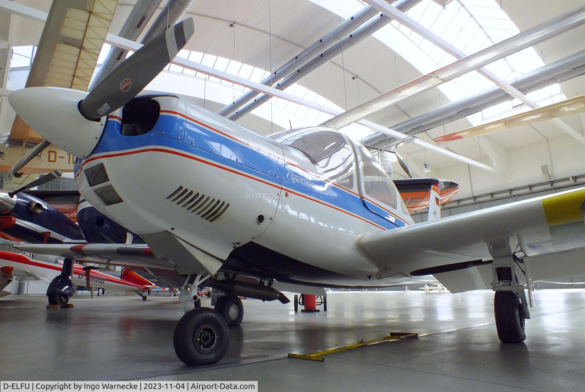 D-ELFU, 1968 Leichtflugtechnik-Union LFU-205 C/N V-1, Leichtflugtechnik-Union LFU-205 at the Flugwerft Schleißheim of Deutsches Museum, Oberschleißheim
