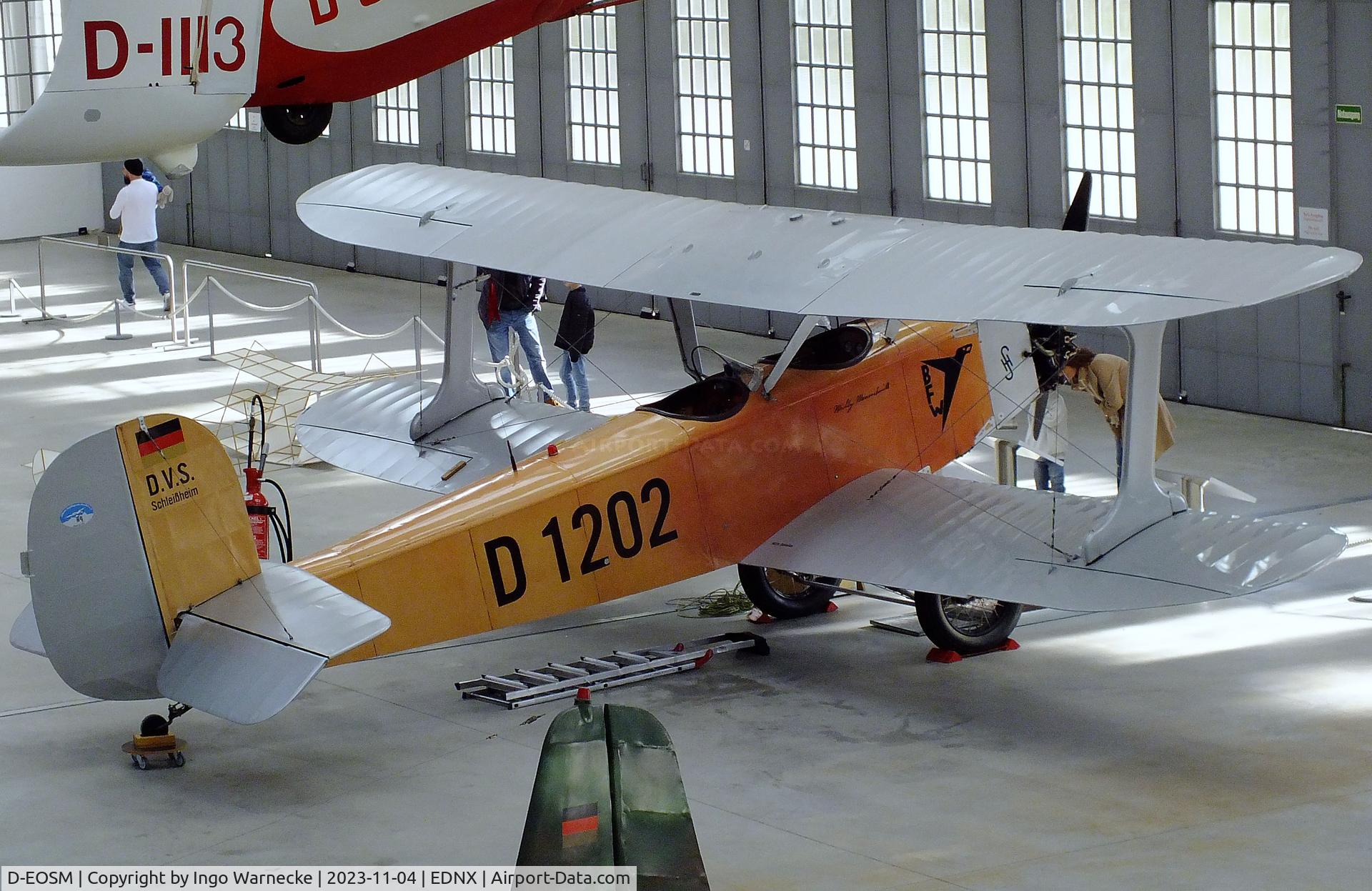 D-EOSM, Udet U.12a Flamingo Replica C/N D-1202, Udet U.12a Flamingo replica at the Flugwerft Schleißheim of Deutsches Museum, Oberschleißheim
