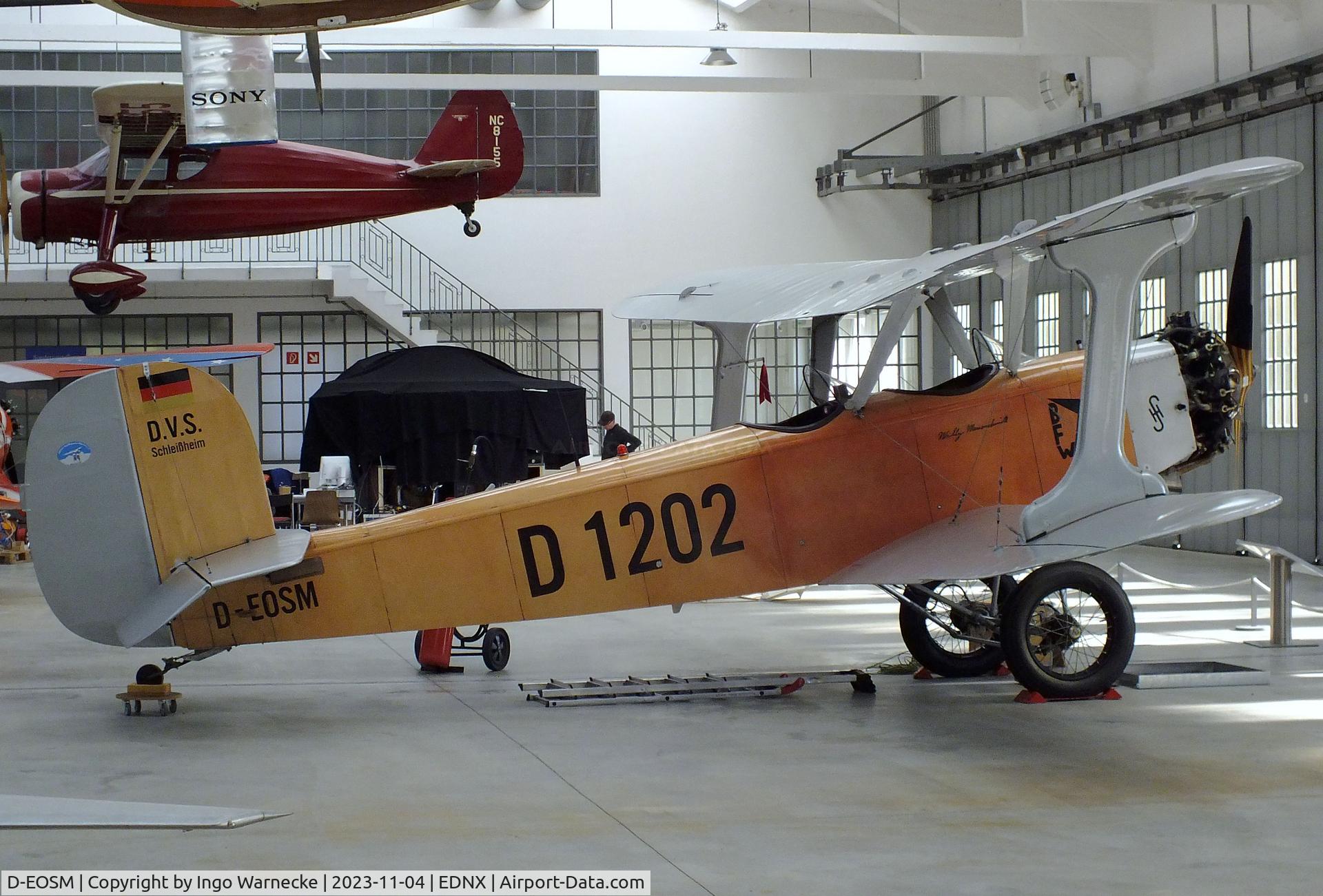 D-EOSM, Udet U.12a Flamingo Replica C/N D-1202, Udet U.12a Flamingo replica at the Flugwerft Schleißheim of Deutsches Museum, Oberschleißheim
