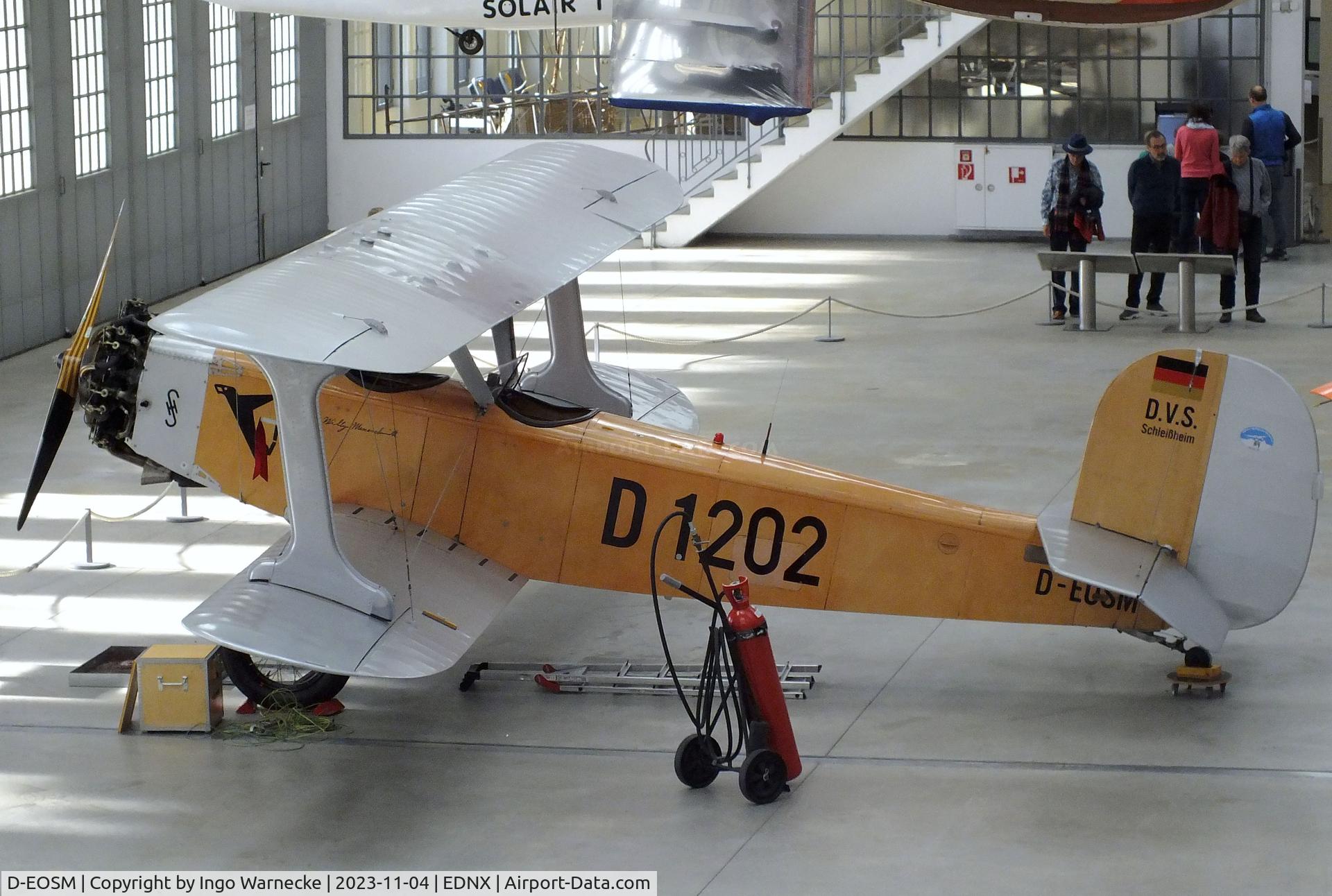 D-EOSM, Udet U.12a Flamingo Replica C/N D-1202, Udet U.12a Flamingo replica at the Flugwerft Schleißheim of Deutsches Museum, Oberschleißheim