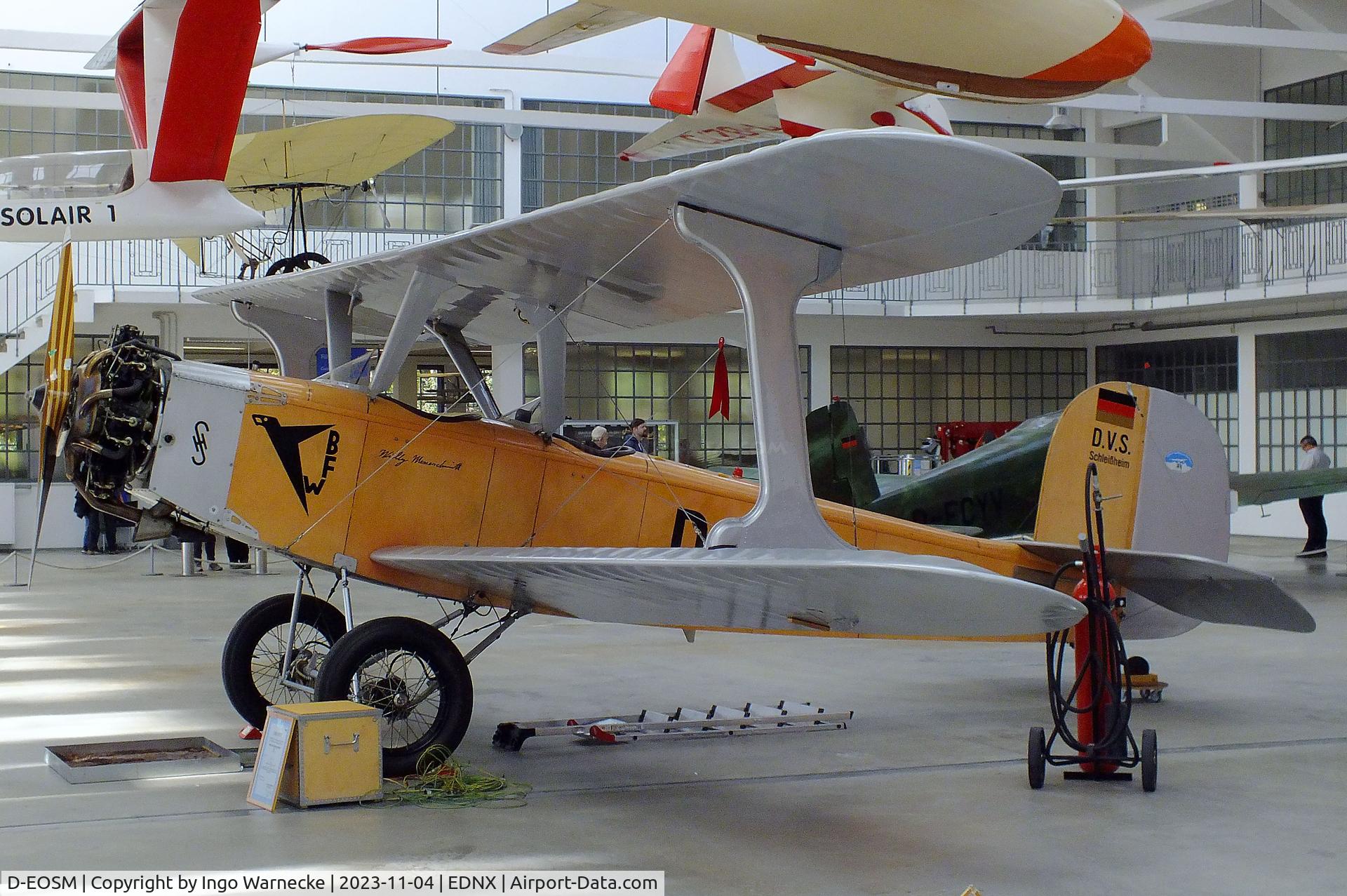 D-EOSM, Udet U.12a Flamingo Replica C/N D-1202, Udet U.12a Flamingo replica at the Flugwerft Schleißheim of Deutsches Museum, Oberschleißheim