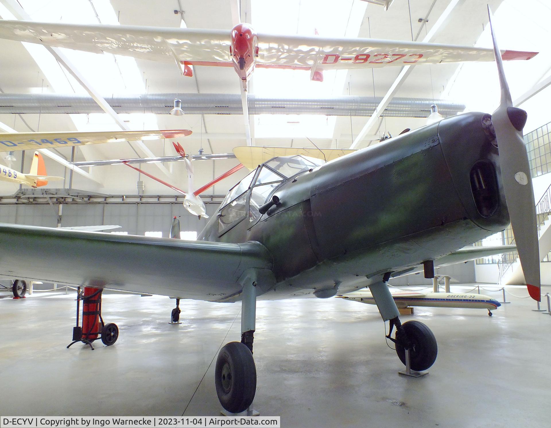 D-ECYV, 1944 Bucker Bu-181B-1 Bestmann C/N 331381, Bücker Bü 181B-1 Bestmann at the Flugwerft Schleißheim of Deutsches Museum, Oberschleißheim