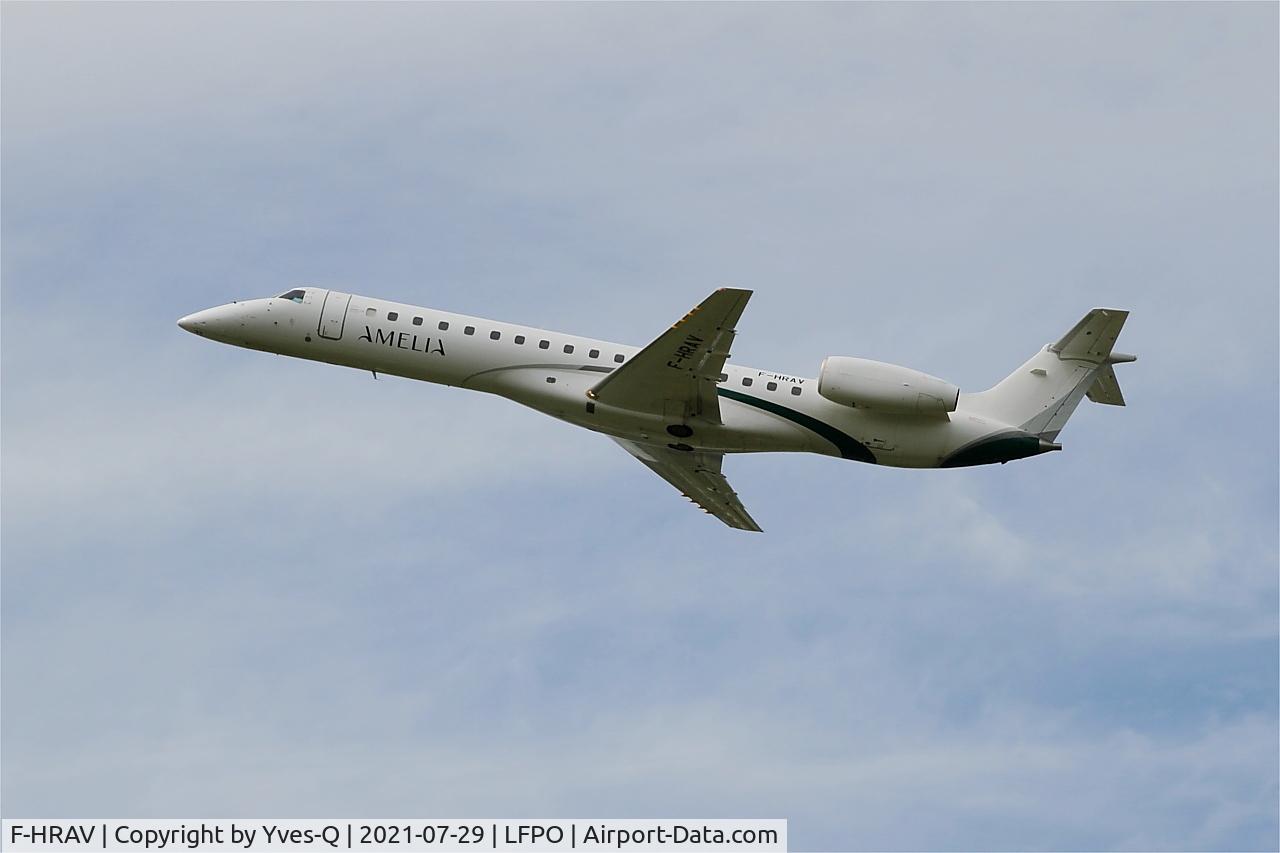 F-HRAV, 1999 Embraer ERJ-145LU (EMB-145LU) C/N 145147, Embraer 145LU, Climbing from rwy 24, Paris Orly airport (LFPO - ORY)
