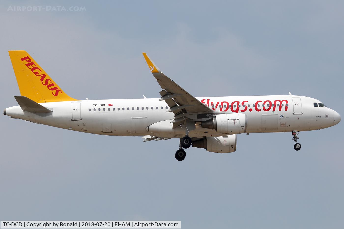 TC-DCD, 2014 Airbus A320-214 C/N 5994, at spl