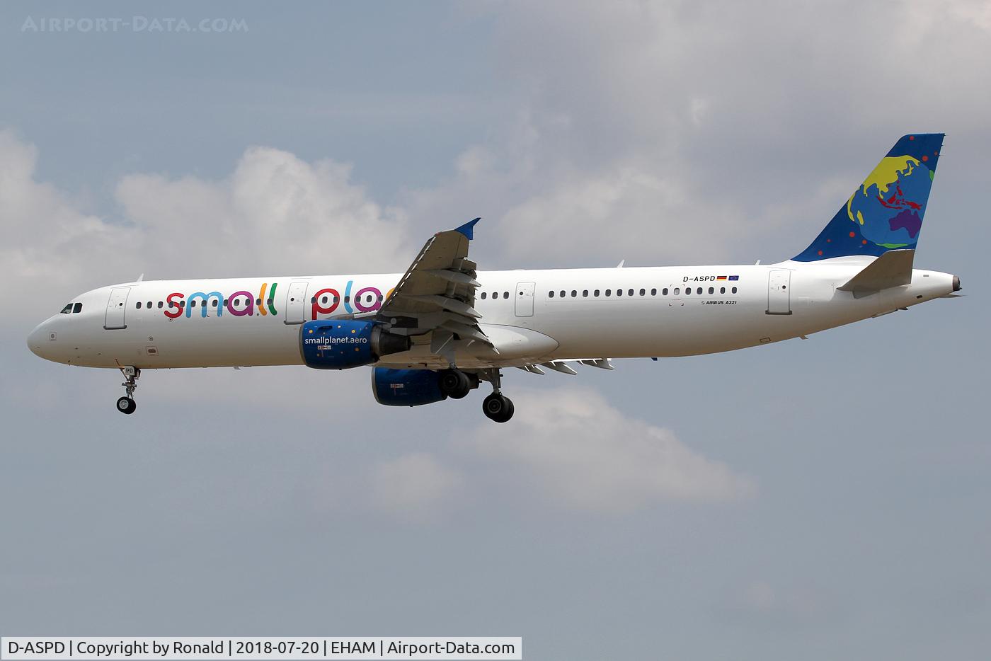 D-ASPD, 1998 Airbus A321-211 C/N 808, at spl