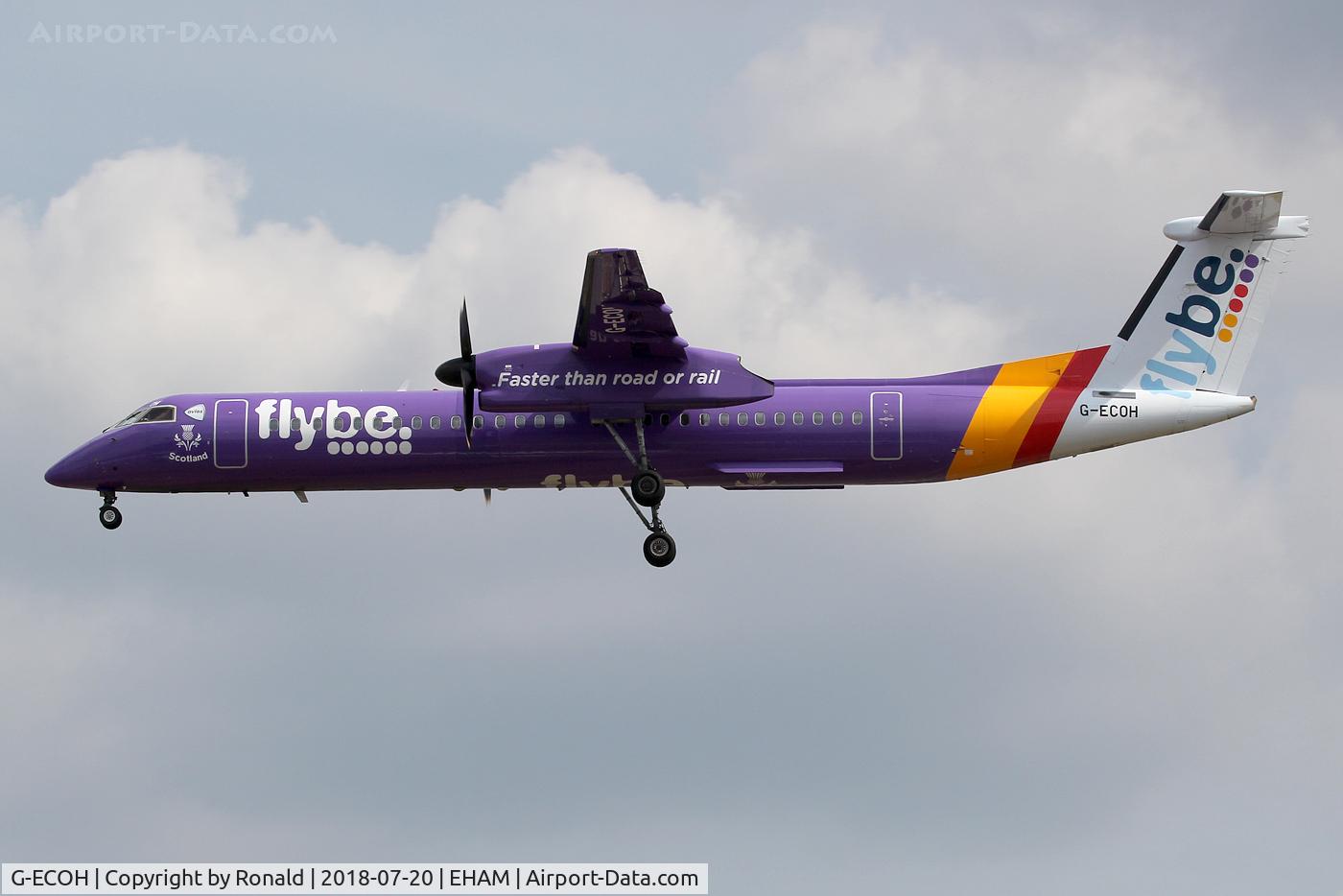G-ECOH, 2008 De Havilland Canada DHC-8-402Q Dash 8 C/N 4221, at spl