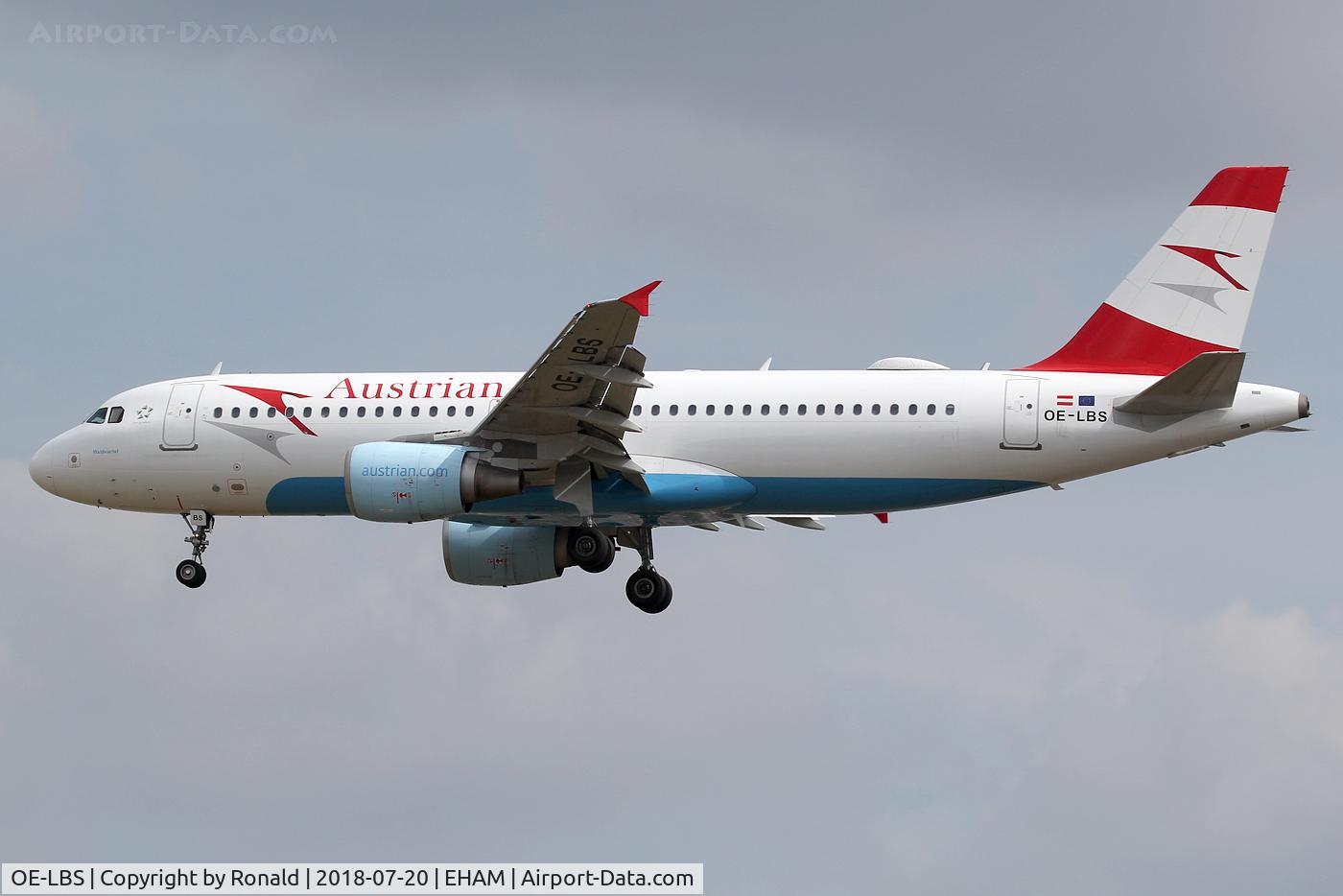 OE-LBS, 2000 Airbus A320-214 C/N 1189, at spl