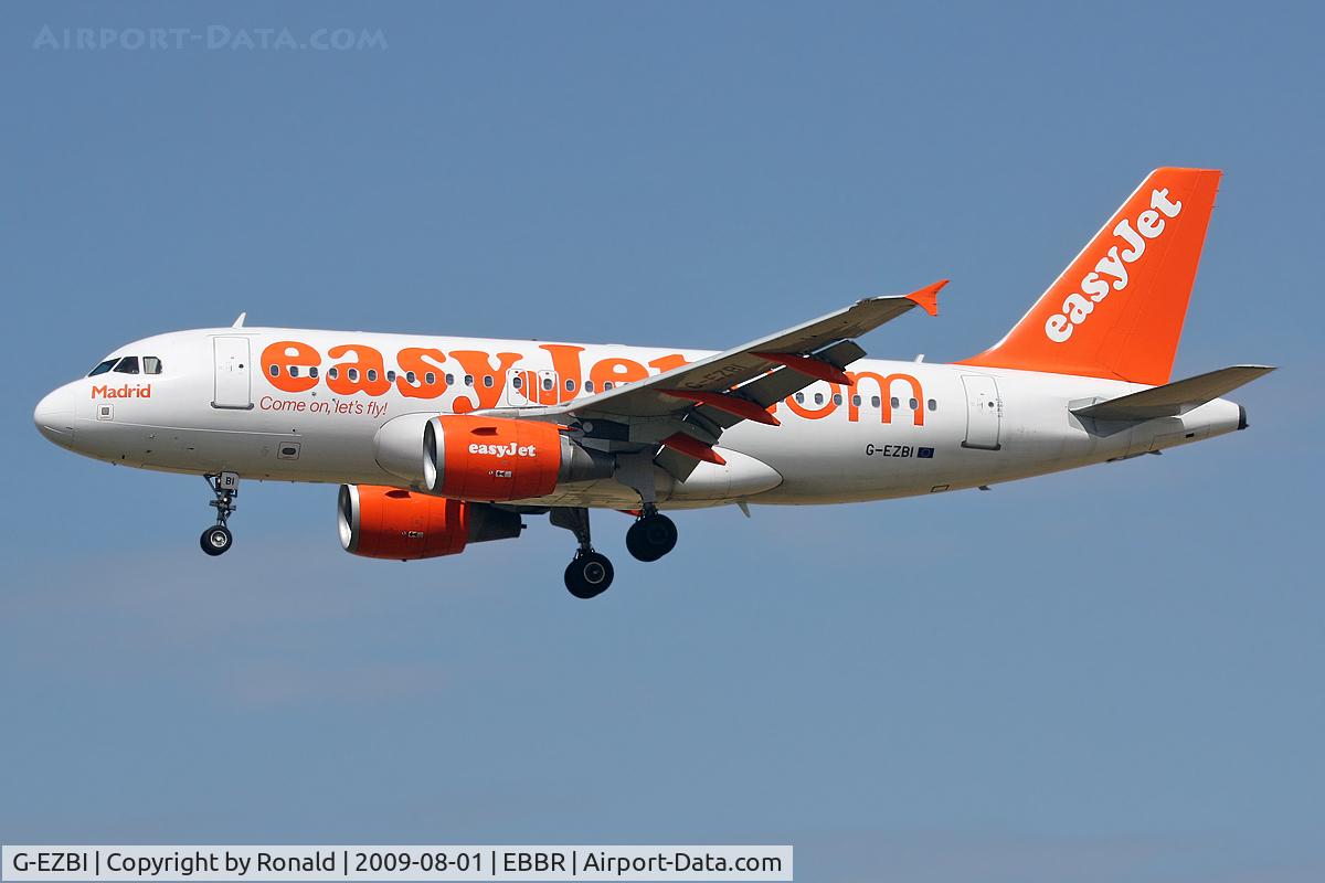 G-EZBI, 2006 Airbus A319-111 C/N 3003, at bru