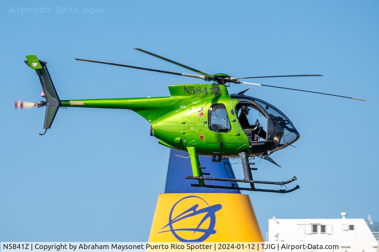 N5841Z, 1999 MD Helicopters 369FF C/N 0137FF, New scheme paint job