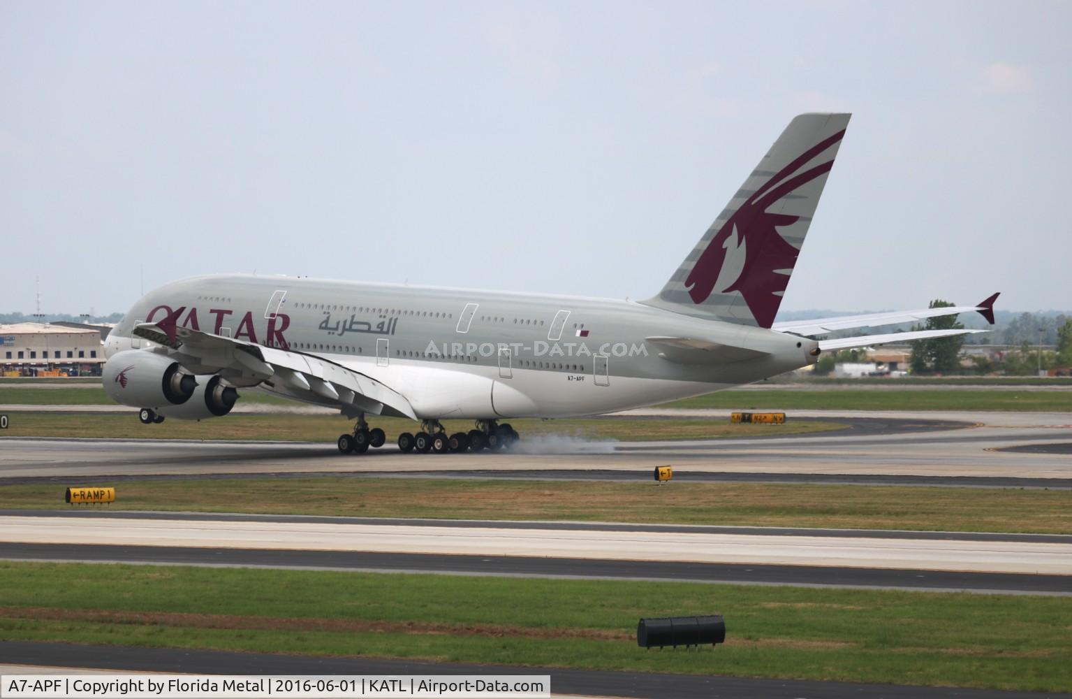 A7-APF, 2015 Airbus A380-861 C/N 0189, ATR A380 zx DOH-ATL