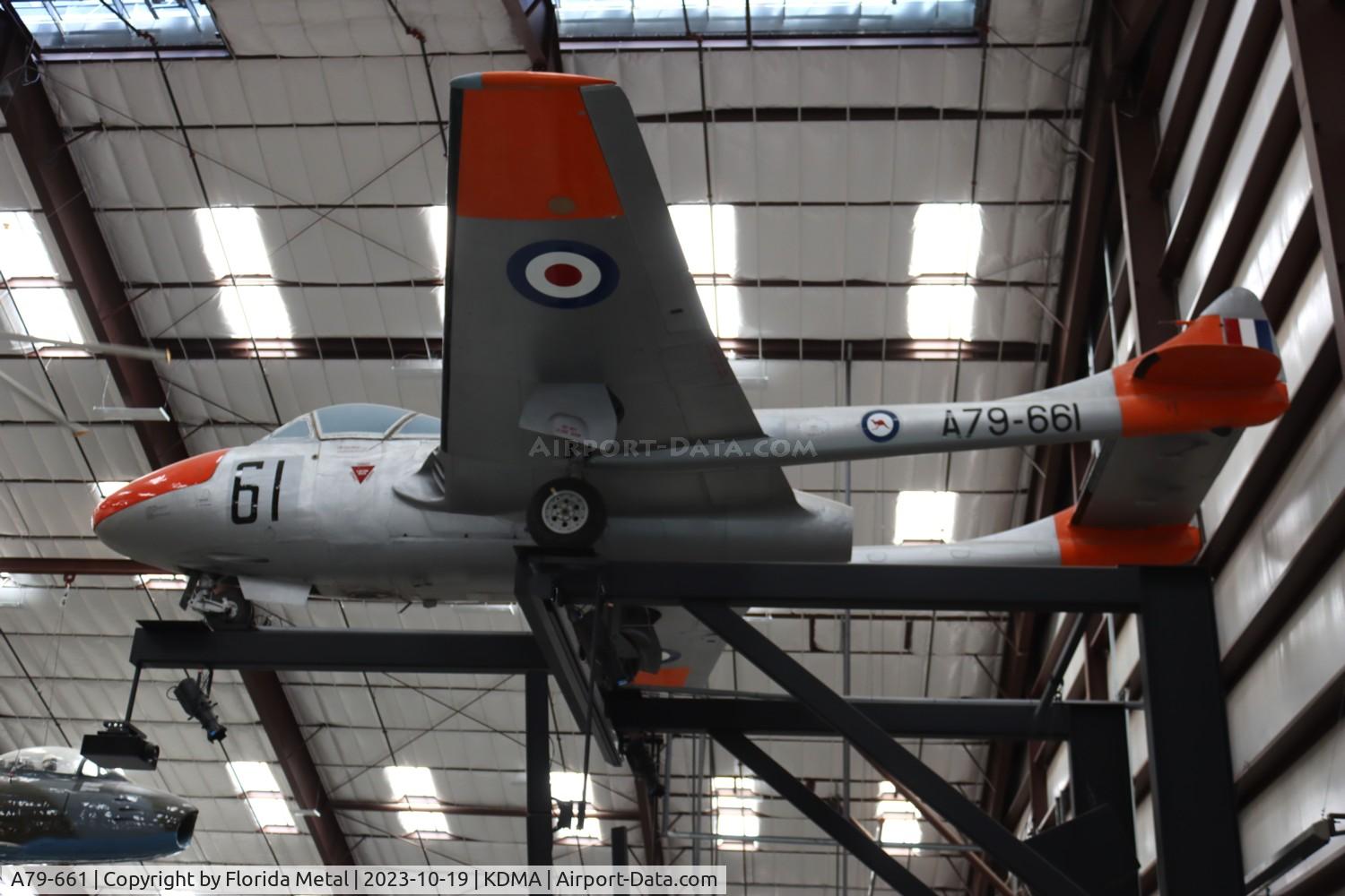 A79-661, De Havilland Australia DH-115 Vampire T.35 C/N DHA4183, DH-115 zx
