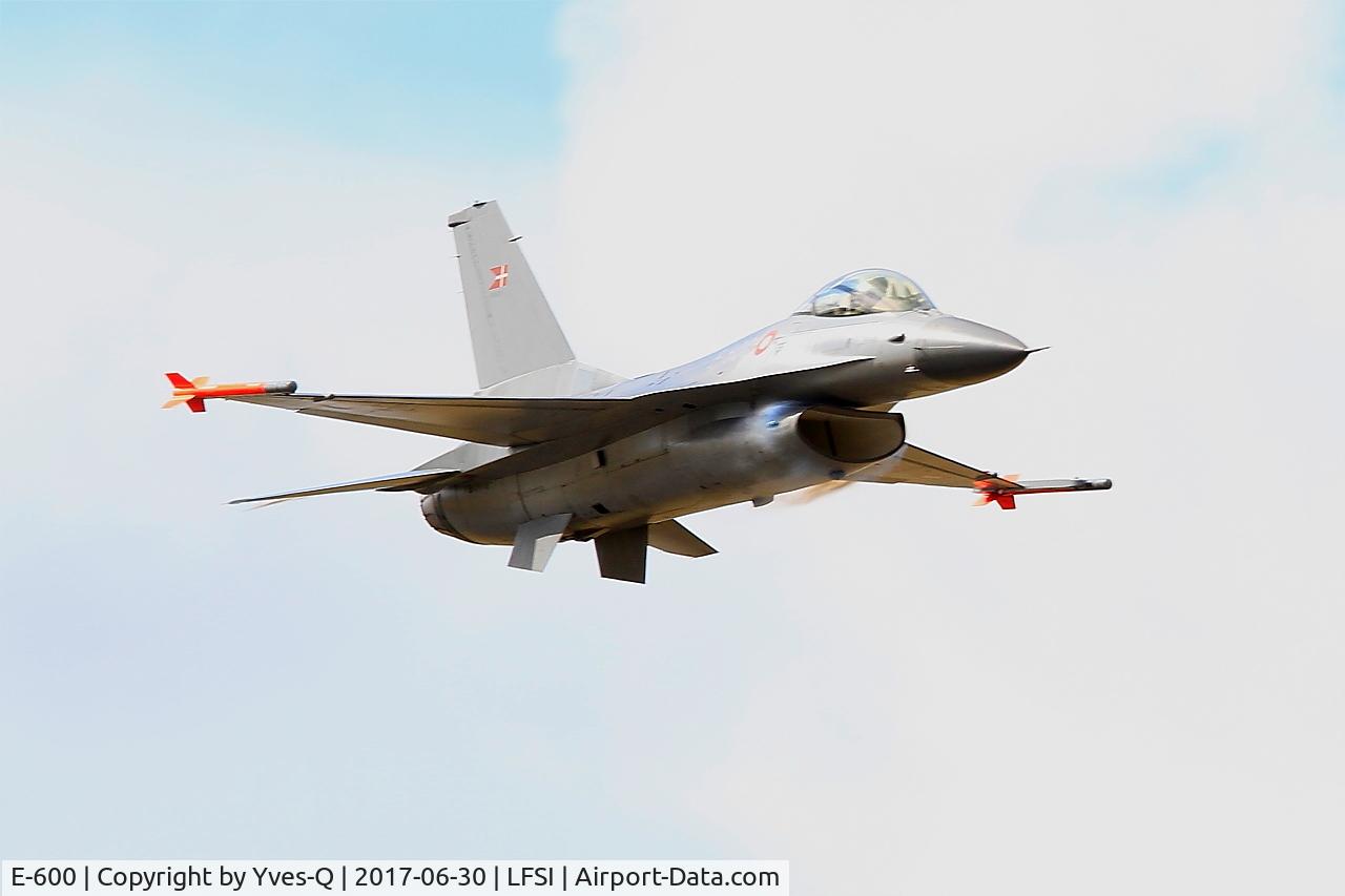 E-600, 1980 SABCA F-16AM Fighting Falcon C/N 6F-35, Royal Danish Air Force SABCA F-16AM Fighting Falcon, On display, St Dizier-Robinson Air Base 113 (LFSI)