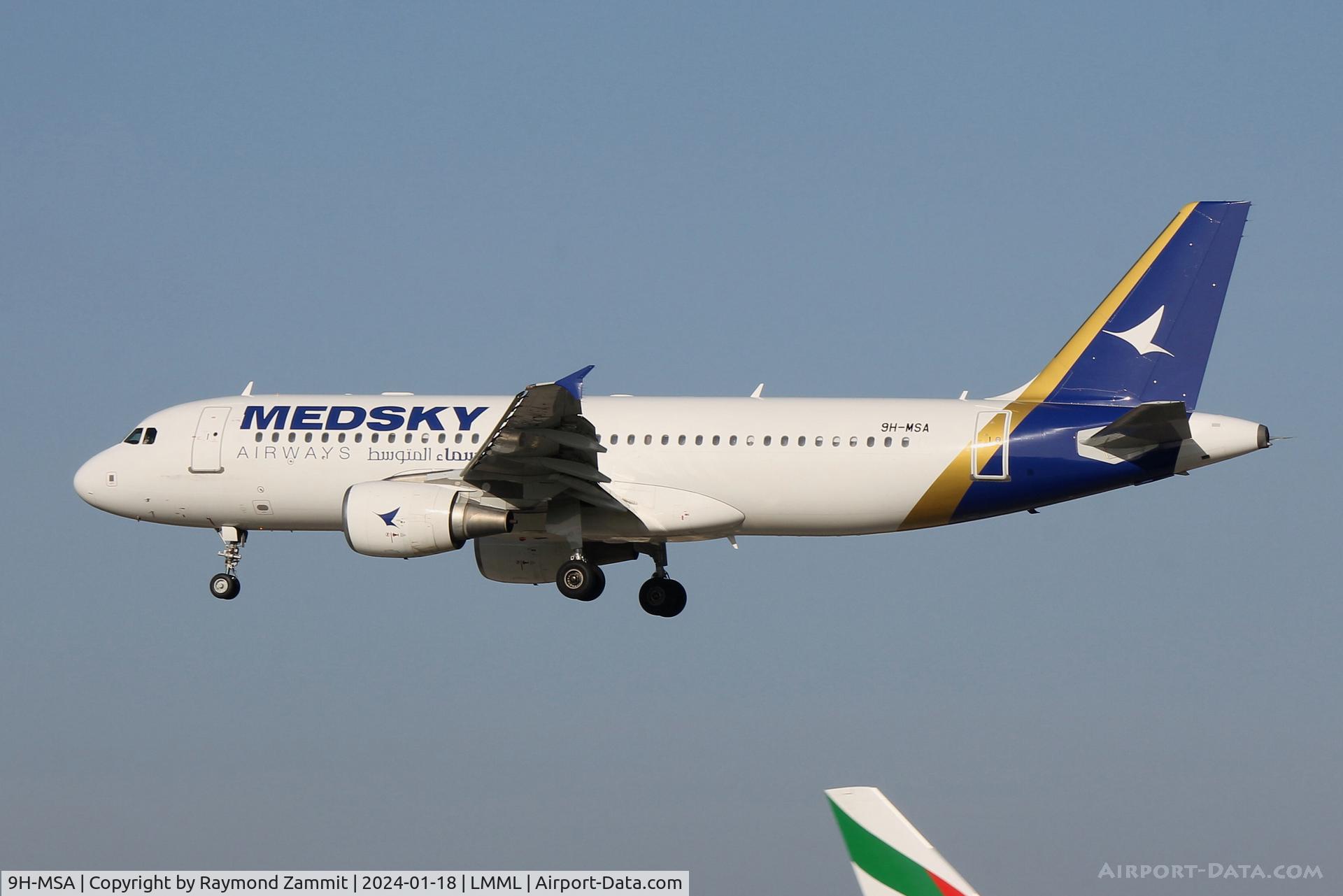 9H-MSA, 2010 Airbus A320-214 C/N 4349, A320 9H-MSA MedSky Airways