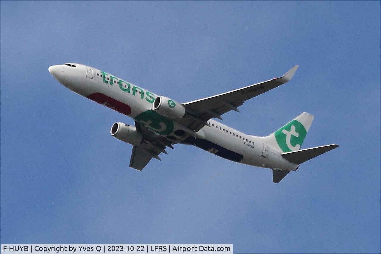 F-HUYB, 2017 Boeing 737-8JP C/N 42274, Boeing 737-8JP, long approach rwy 21, Nantes-Atlantique airport (LFRS-NTE)