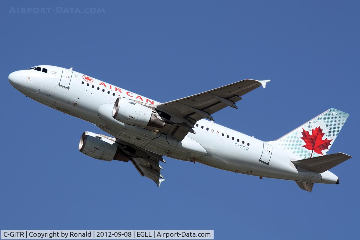 C-GITR, 2001 Airbus A319-112 C/N 1577, at lhr