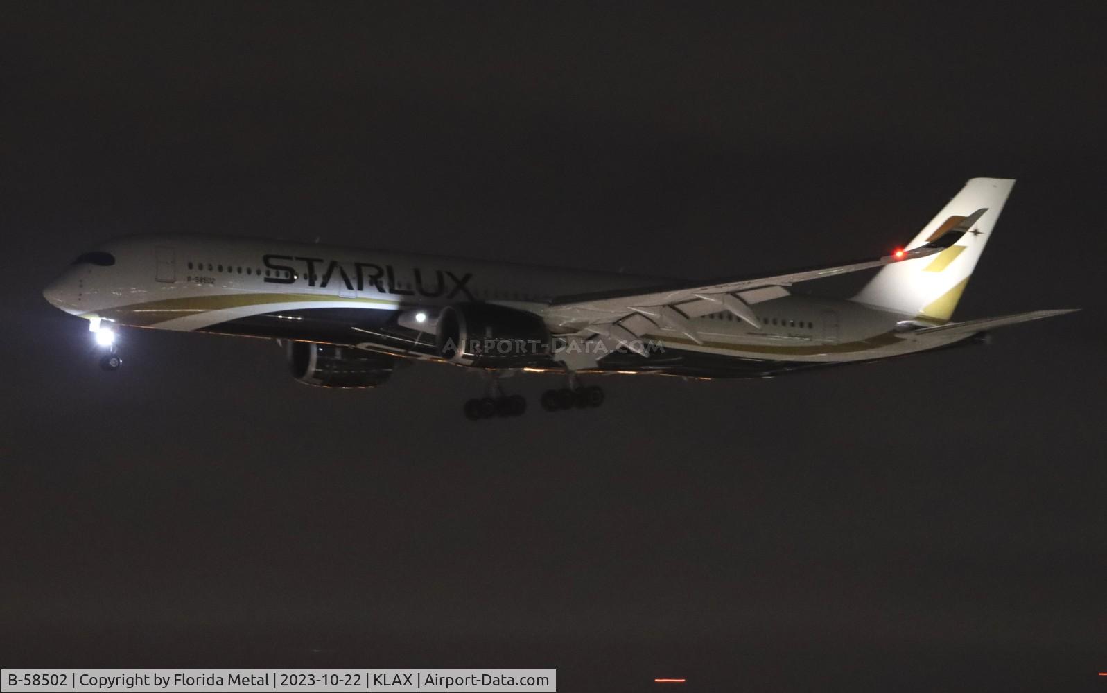 B-58502, 2022 Airbus A350-941 C/N 557, SJX A359 zx TPE-LAX
