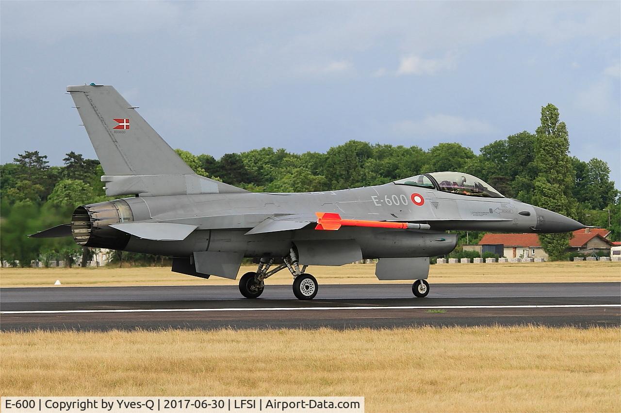 E-600, 1980 SABCA F-16AM Fighting Falcon C/N 6F-35, Royal Danish Air Force SABCA F-16AM Fighting Falcon, Taxiing rwy 29, St Dizier-Robinson Air Base 113 (LFSI)