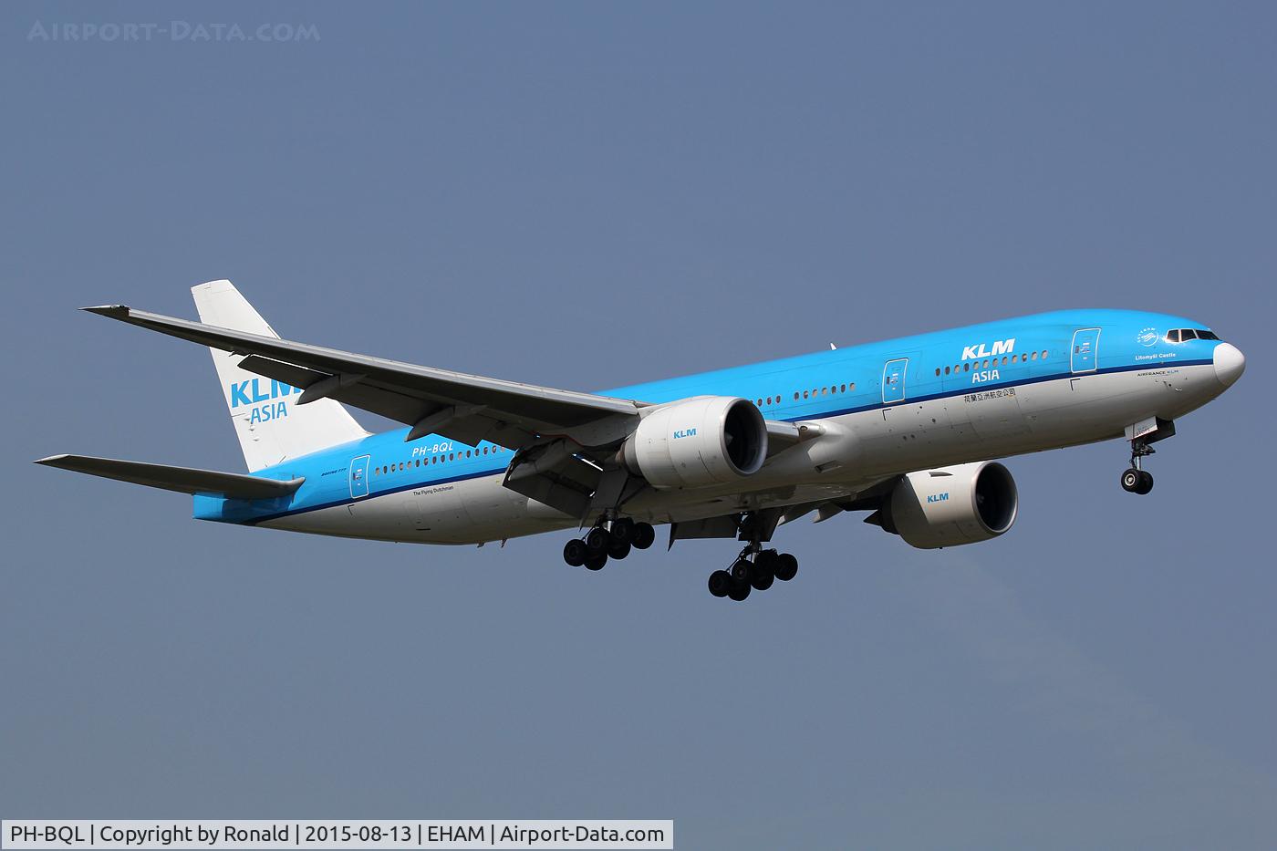 PH-BQL, 2006 Boeing 777-206/ER C/N 34711, at spl