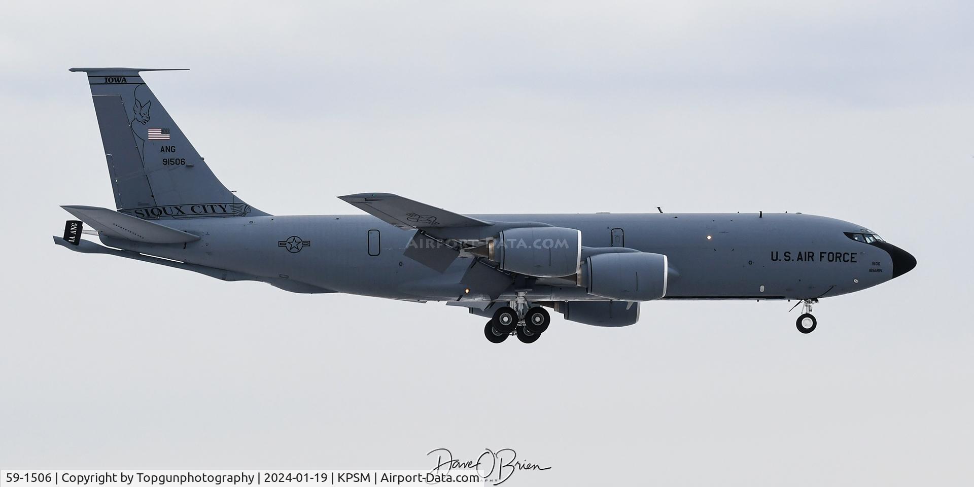 59-1506, 1959 Boeing KC-135R Stratotanker C/N 17994, NATIONS03 flying in for weekend CAP duty