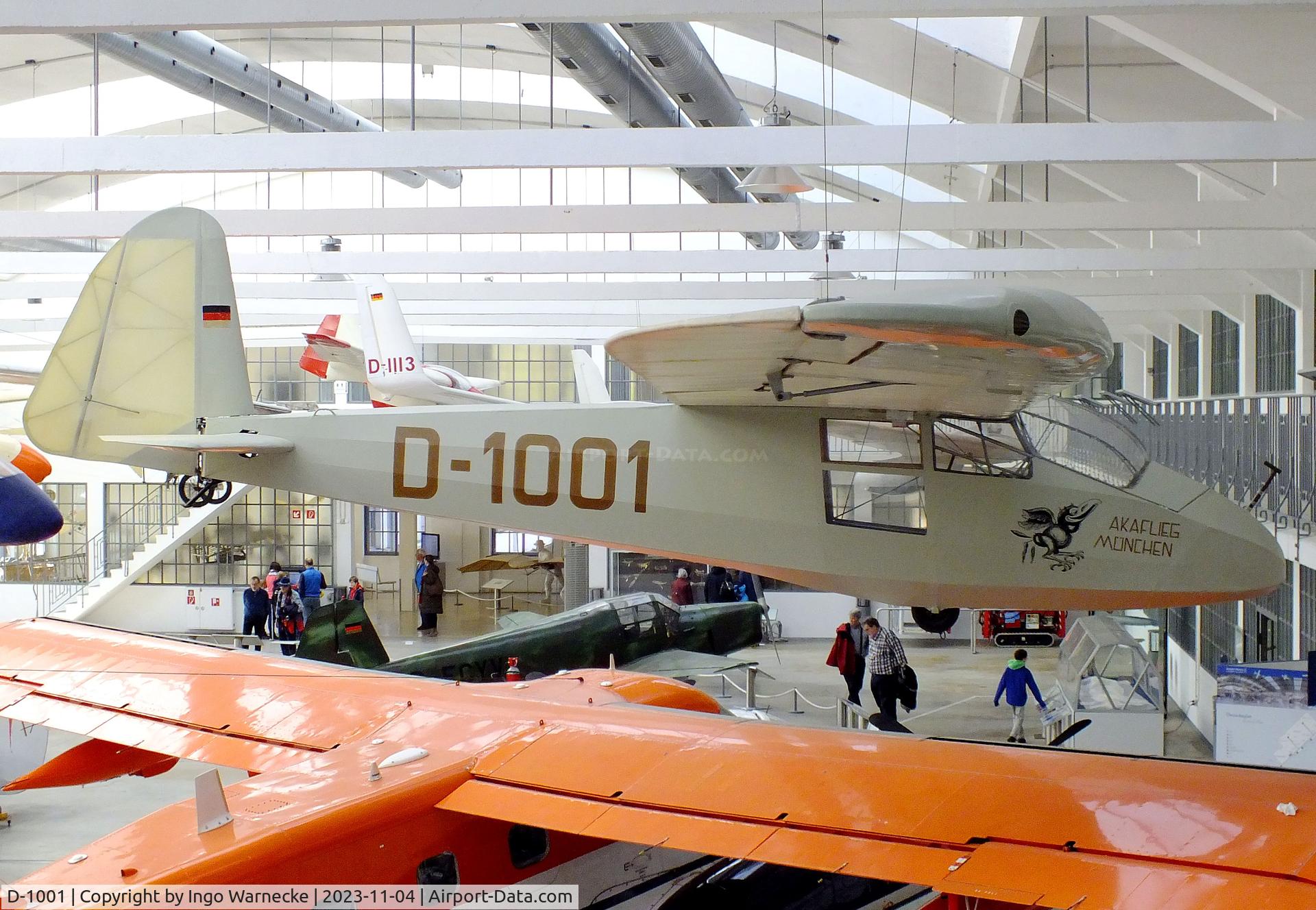 D-1001, 1934 Munich Technical University Mu 10 Milan C/N 1, Akaflieg München Mü 10 Milan at the Flugwerft Schleißheim of Deutsches Museum, Oberschleißheim