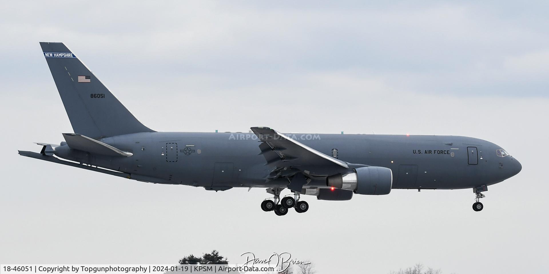 18-46051, 2017 Boeing KC-46A Pegasus C/N 41868/1188, PACK81 returning to base
