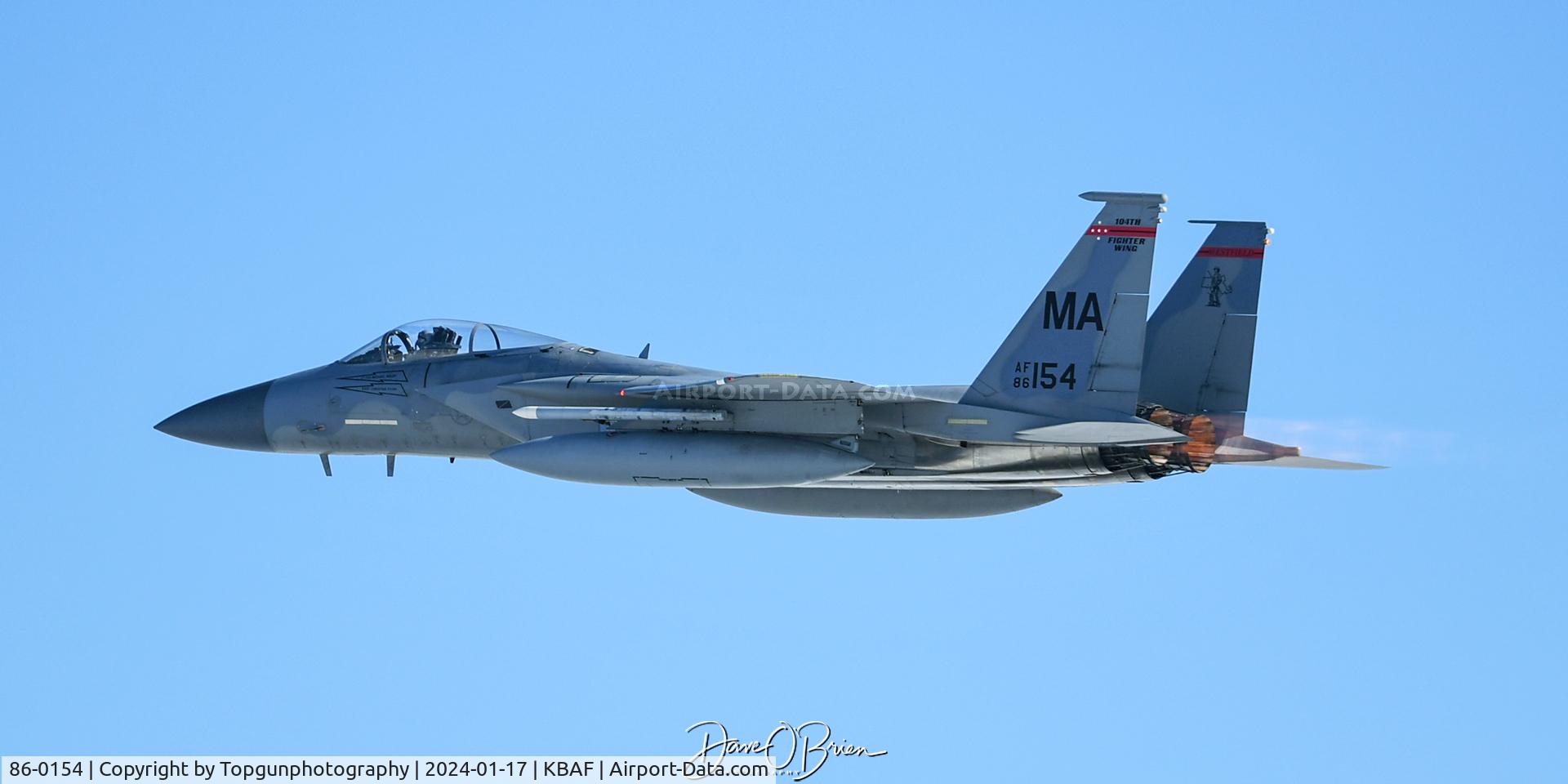 86-0154, 1986 McDonnell Douglas F-15C Eagle C/N 1001/C382, WINK11 blasting out