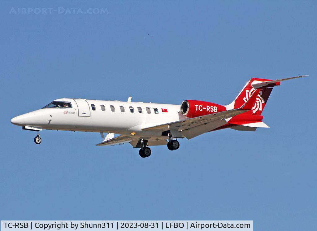 TC-RSB, 2006 Learjet 45 C/N 45-294, Landing rwy 32L
