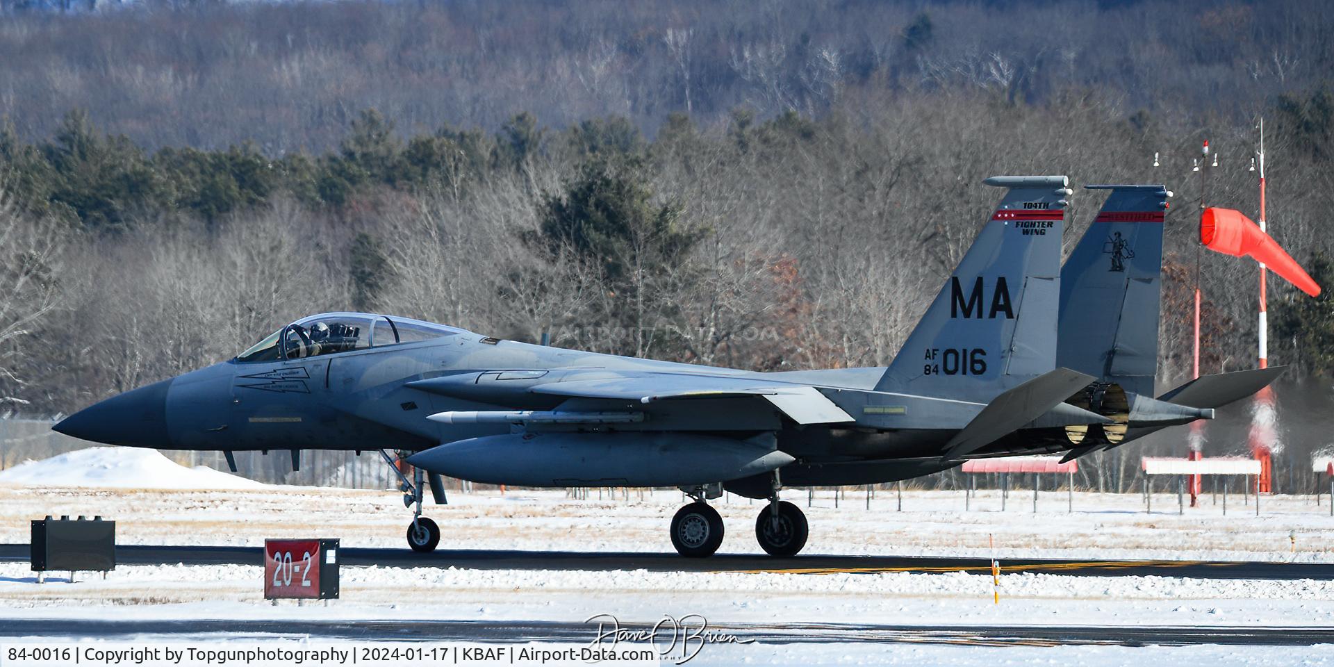 84-0016, 1984 McDonnell Douglas F-15C Eagle C/N 0926/C319, BEAR01 landing RW2