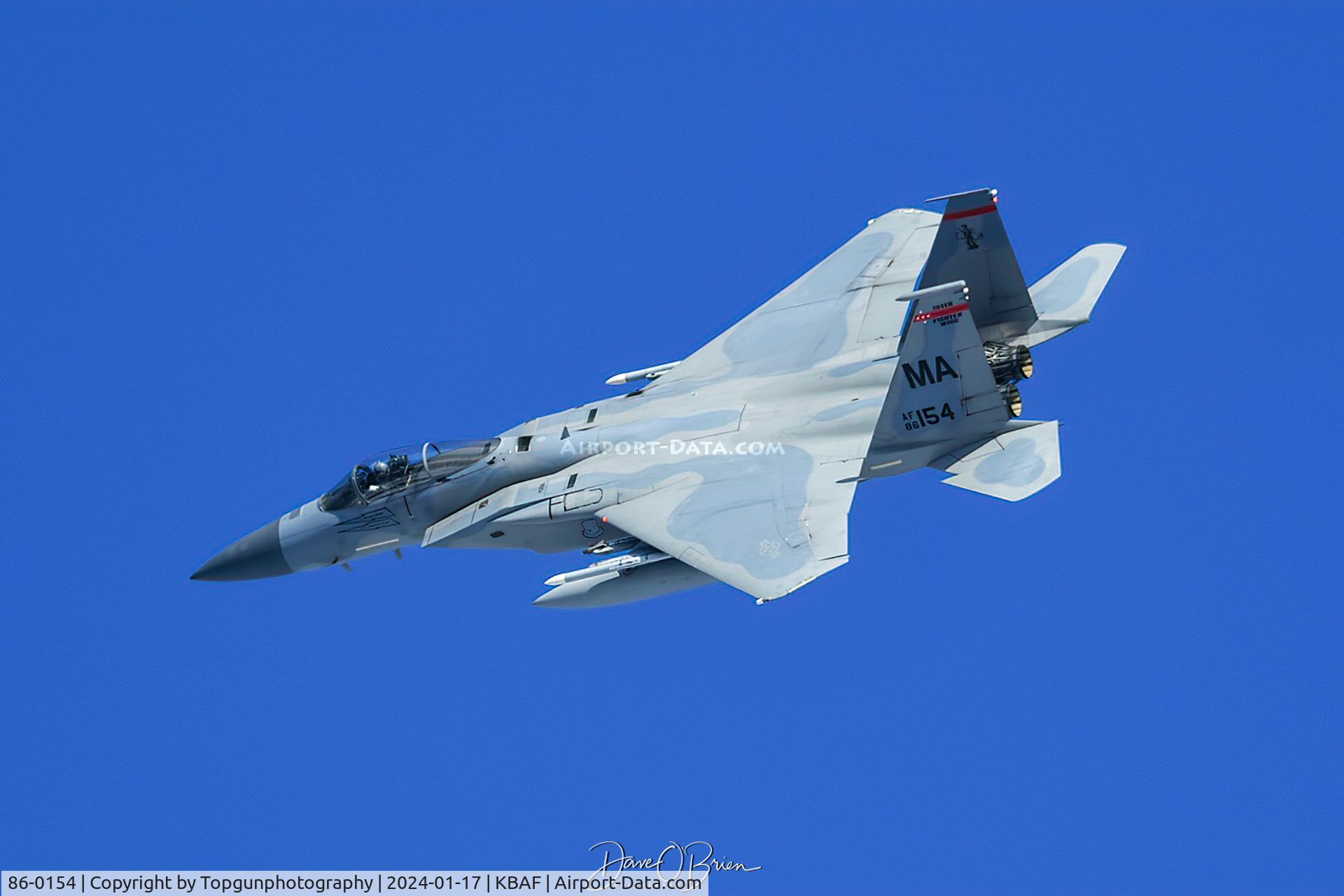 86-0154, 1986 McDonnell Douglas F-15C Eagle C/N 1001/C382, WINK11 in the overhead break