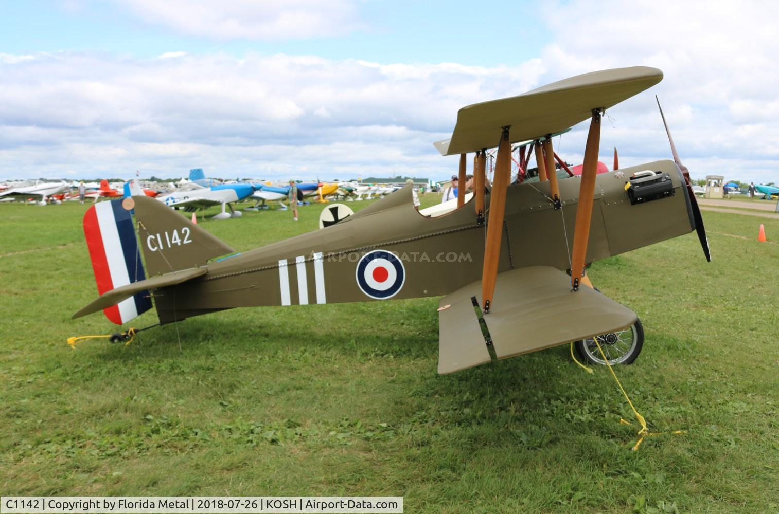C1142, Royal Aircraft Factory SE-5A Replica C/N Not found C1142, Royal Aircraft Factory SE-5A zx