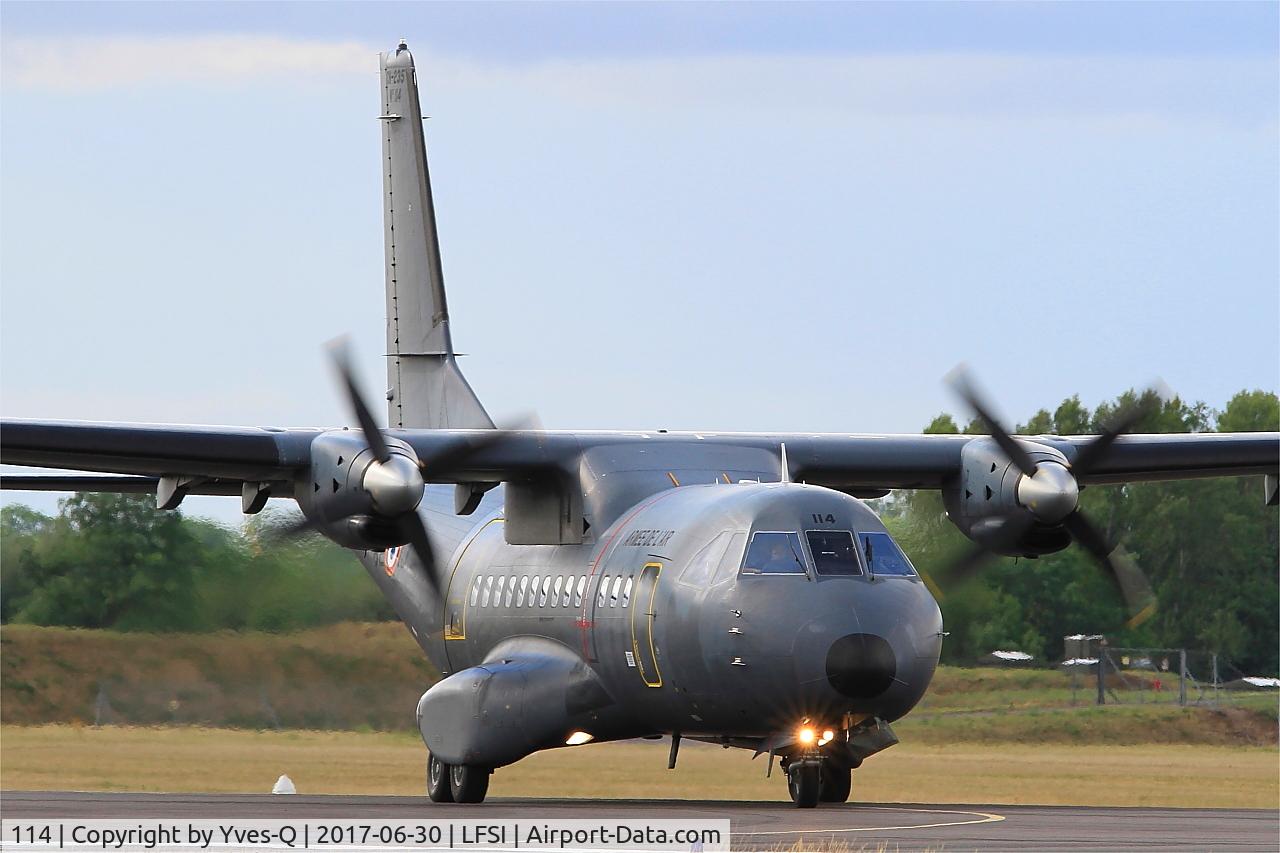 114, Airtech CN-235-200M C/N C114, Airtech CN-235-200M, Taxiing to parking area, St Dizier-Robinson Air Base 113 (LFSI)