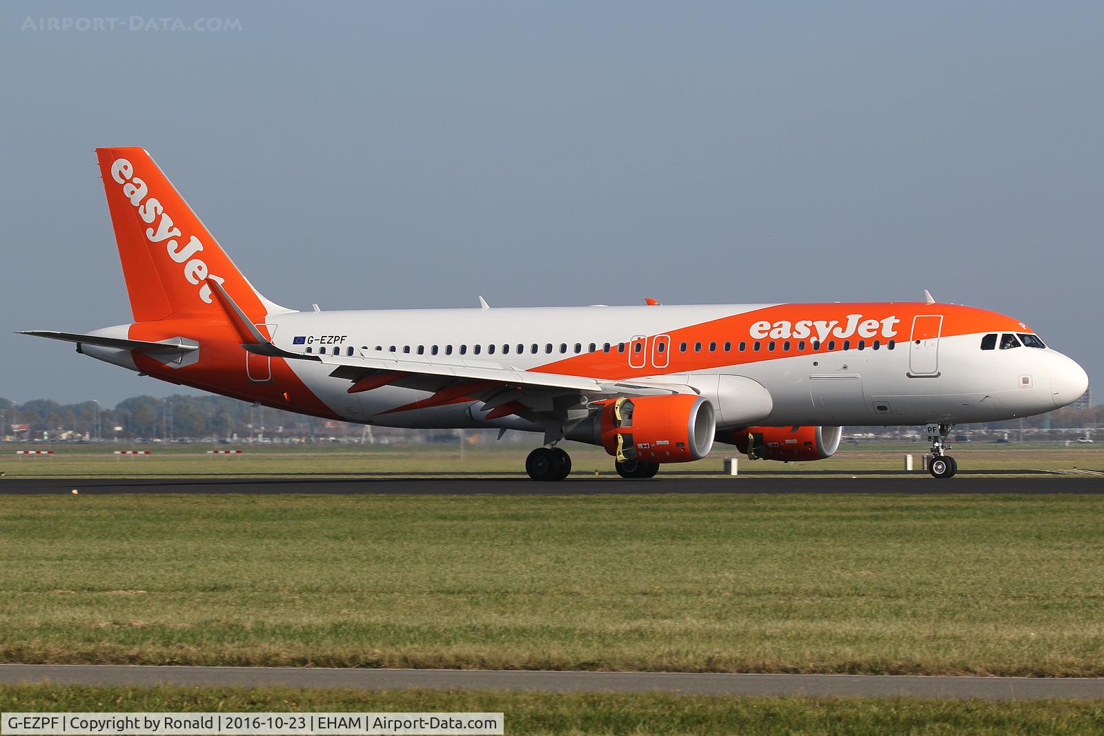 G-EZPF, 2016 Airbus A320-214 C/N 7067, at spl