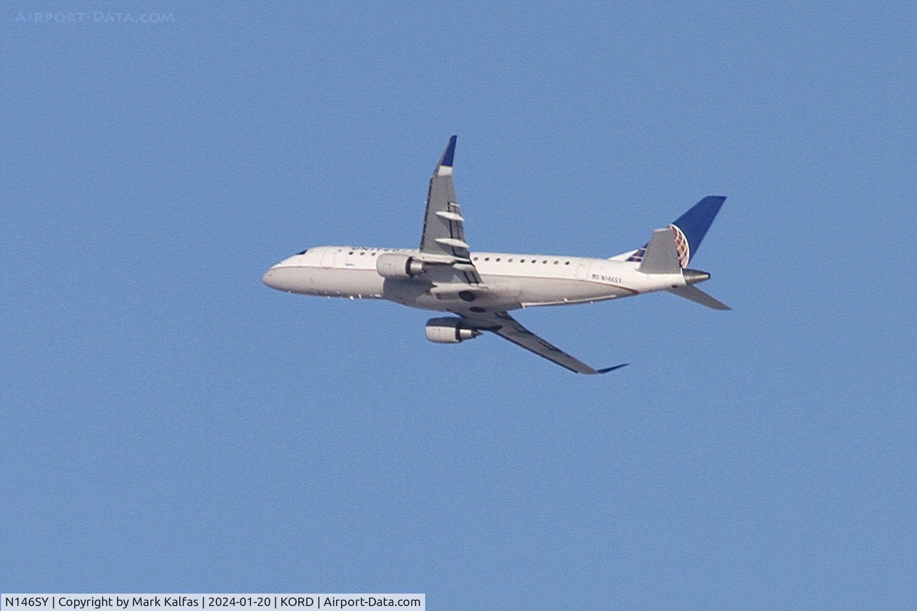 N146SY, 2015 Embraer 175LR (ERJ-170-200LR) C/N 17000491, E75L SkyWest/United Express EMBRAER 175 N146SY SKW4718 ORD-DAY