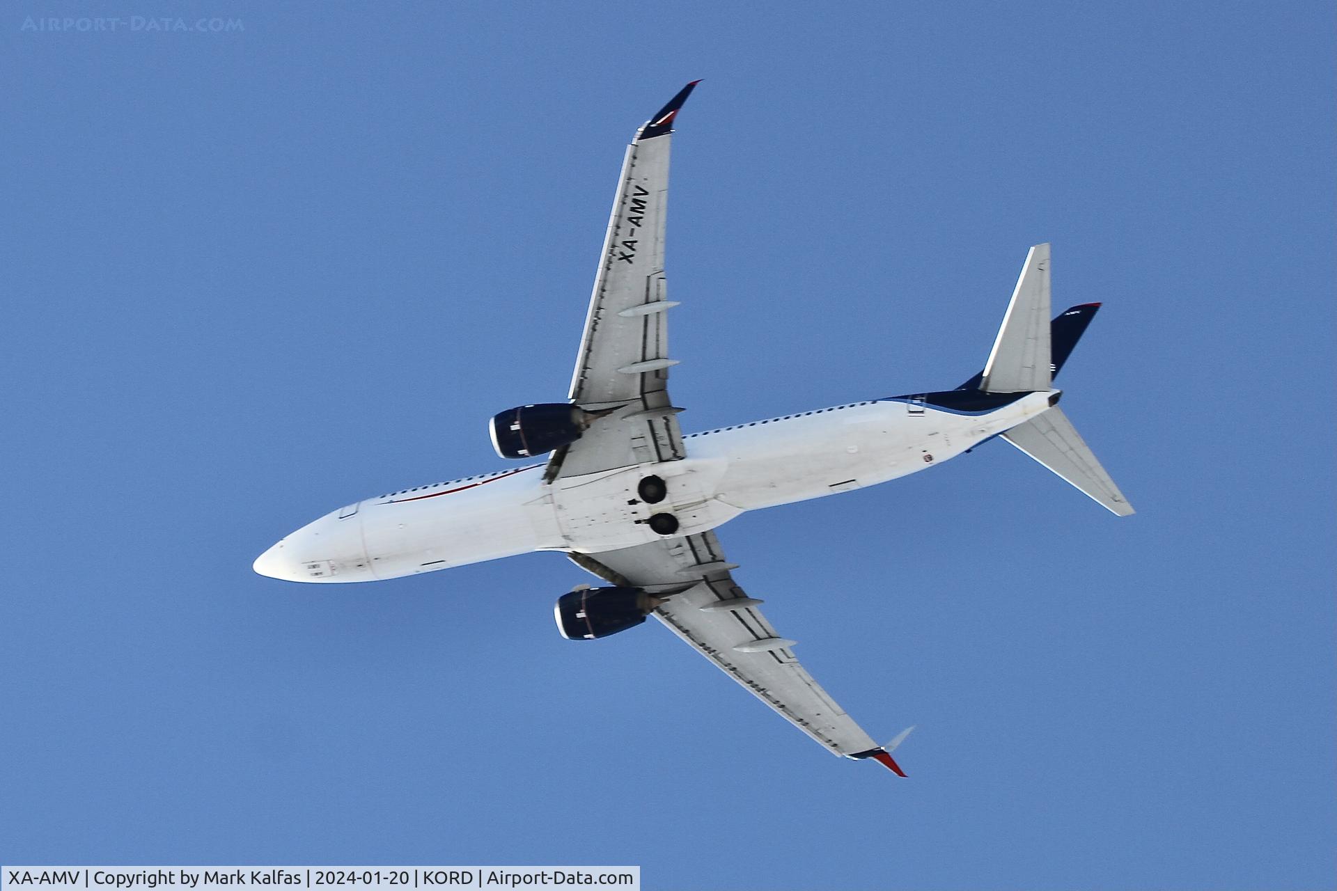 XA-AMV, 2015 Boeing 737-852 C/N 43659, B738 AeroMexico Boeing 737-852 XA-AMV AMX687 KORD-MMMX