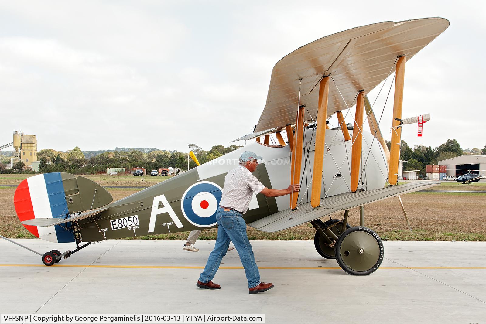 VH-SNP, Sopwith Snipe Replica C/N CSS 1, Tyabb 2026 airshow.