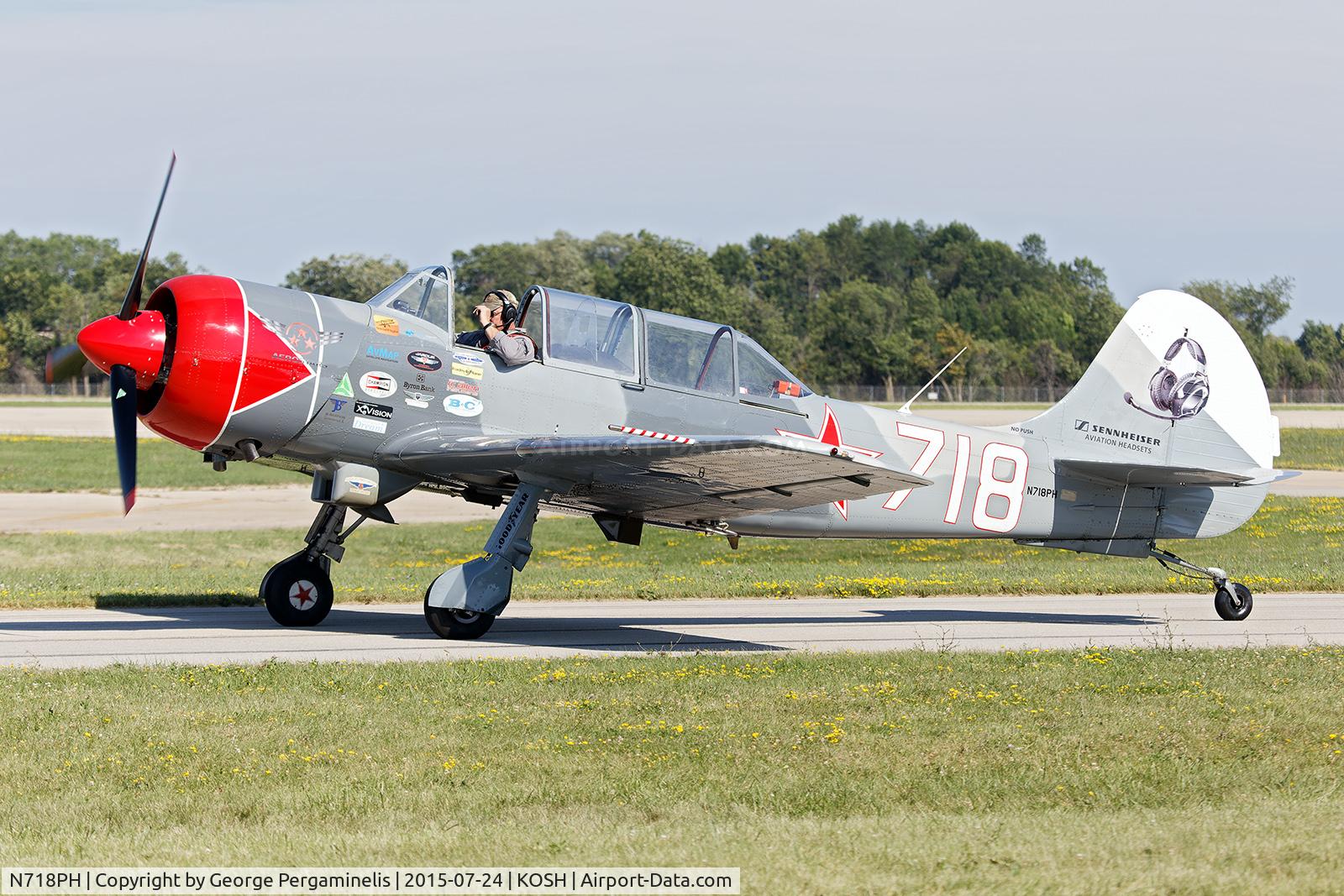 N718PH, 2003 Yakovlev (Aerostar) Yak-52TW C/N 0312503, Airventure 2015