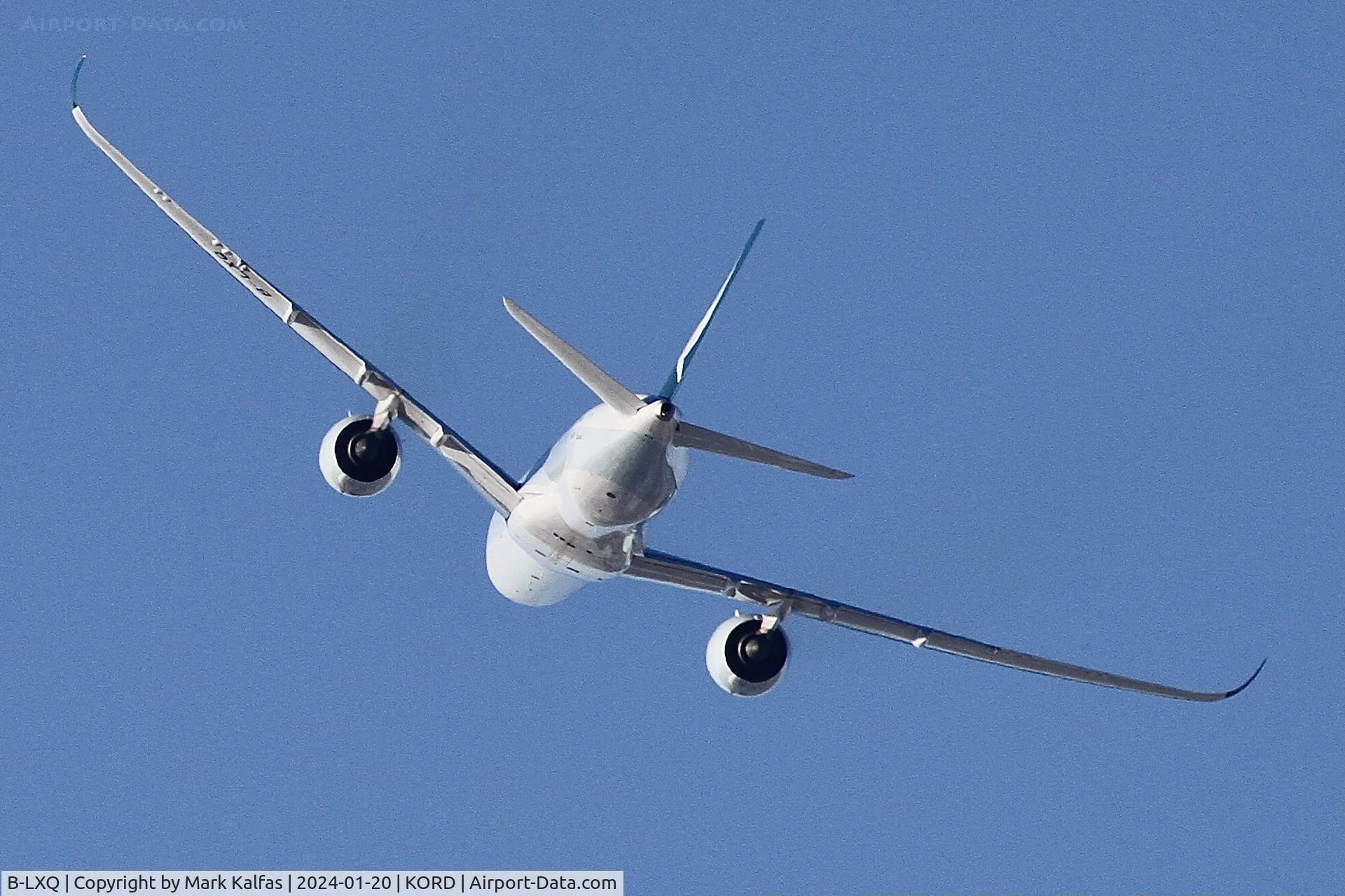 B-LXQ, 2022 Airbus A350-1000 C/N 509, A35K Cathay Pacific Airbus A350-1000 B-LXQ CPA807 KORD-VHHH