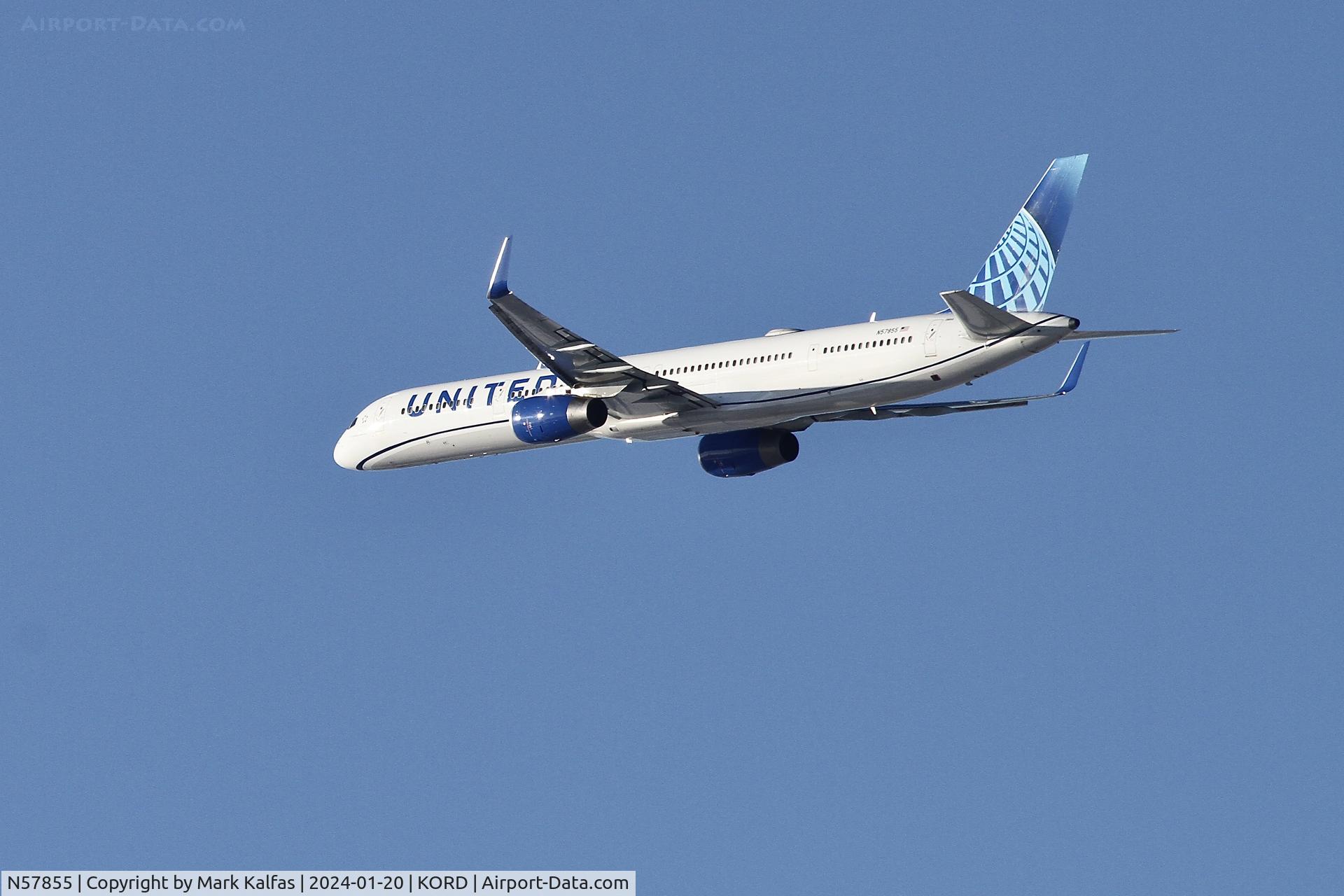 N57855, 2004 Boeing 757-324 C/N 32814, B753 United Airlines BOEING 757-324 N57855 UAL2004 ORD-DEN