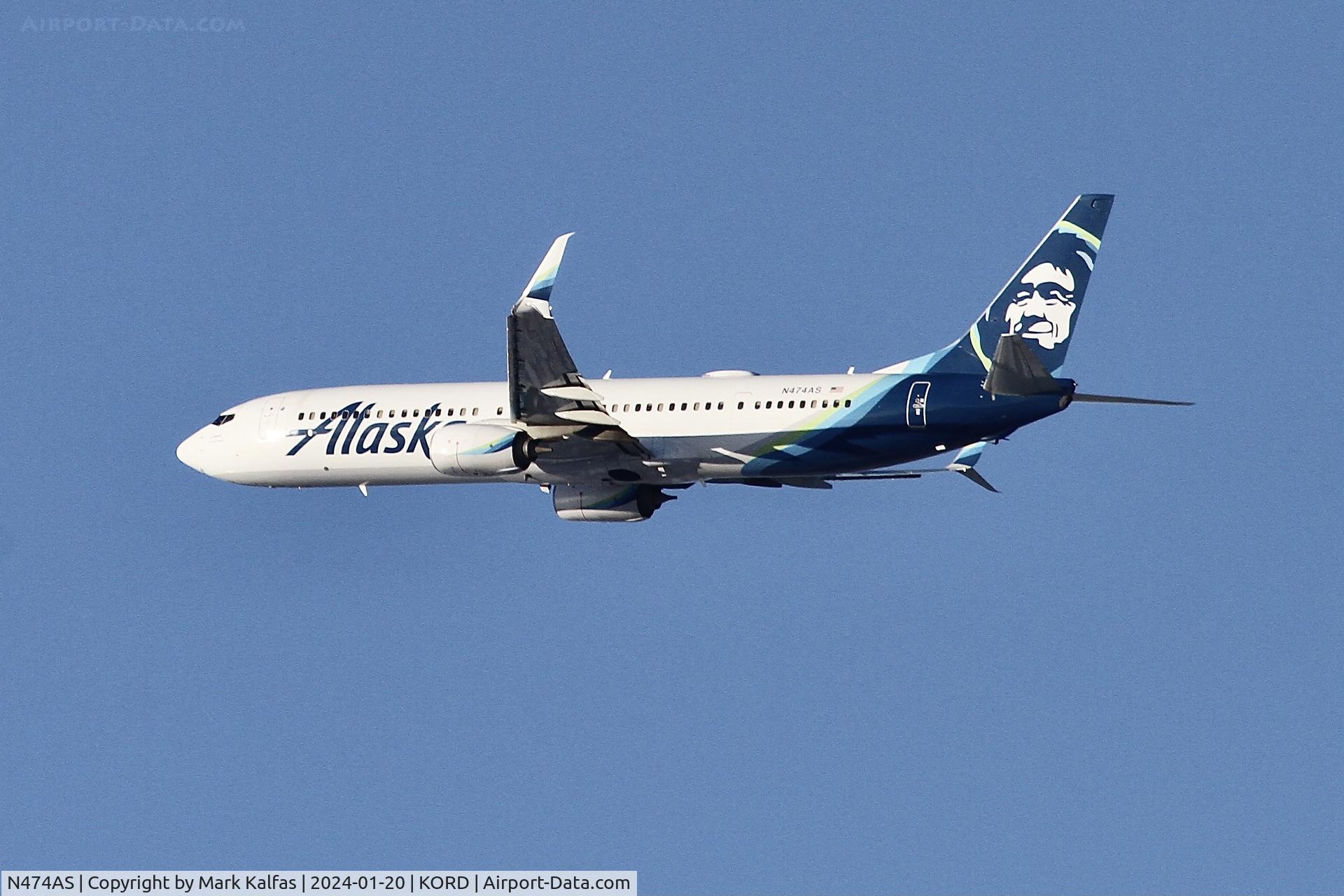 N474AS, 2015 Boeing 737-990/ER C/N 40715, B739 Alaska Airlines BOEING 737-990ER N474AS ASA331 ORD-SFO