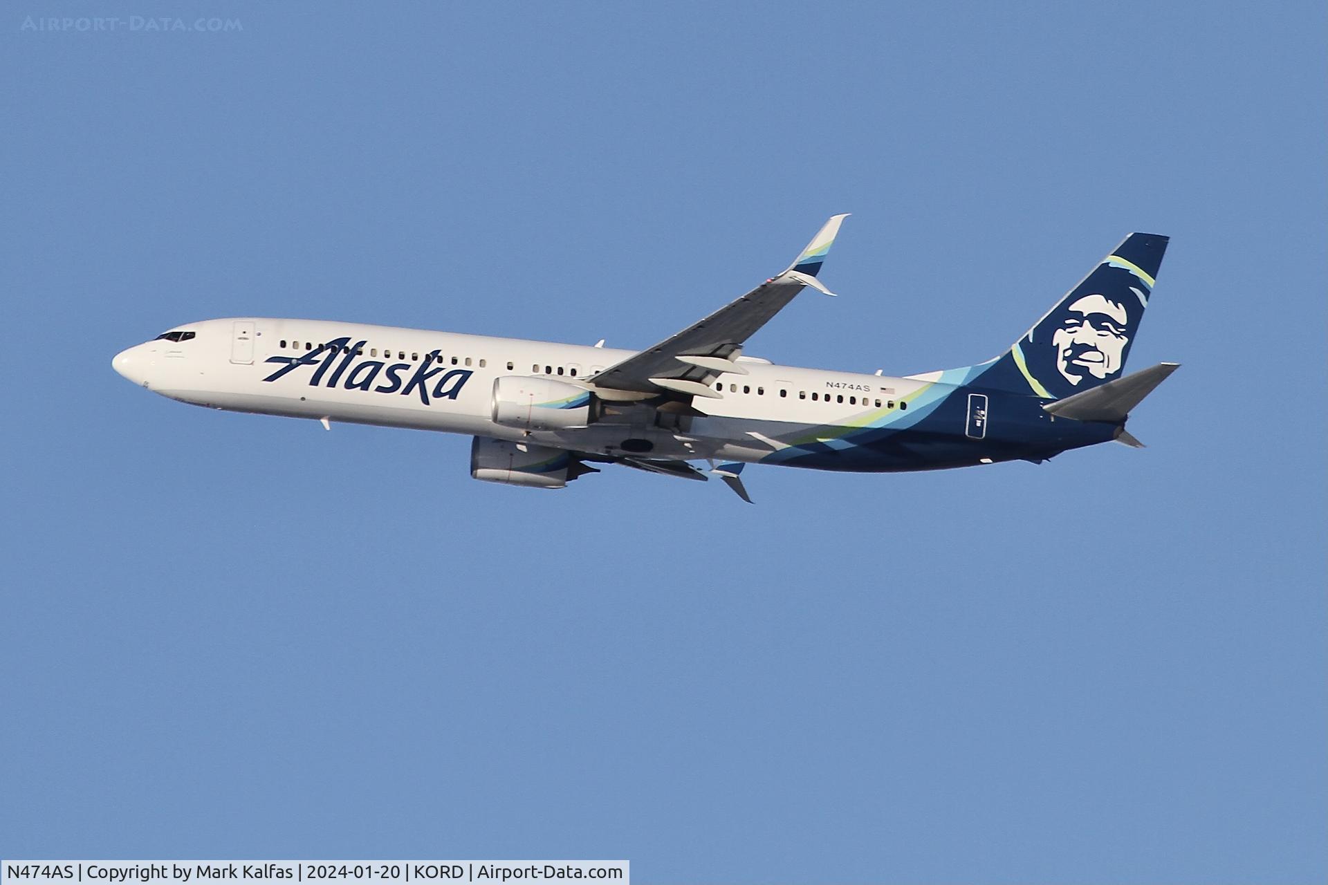 N474AS, 2015 Boeing 737-990/ER C/N 40715, B739 Alaska Airlines BOEING 737-990ER N474AS ASA331 ORD-SFO