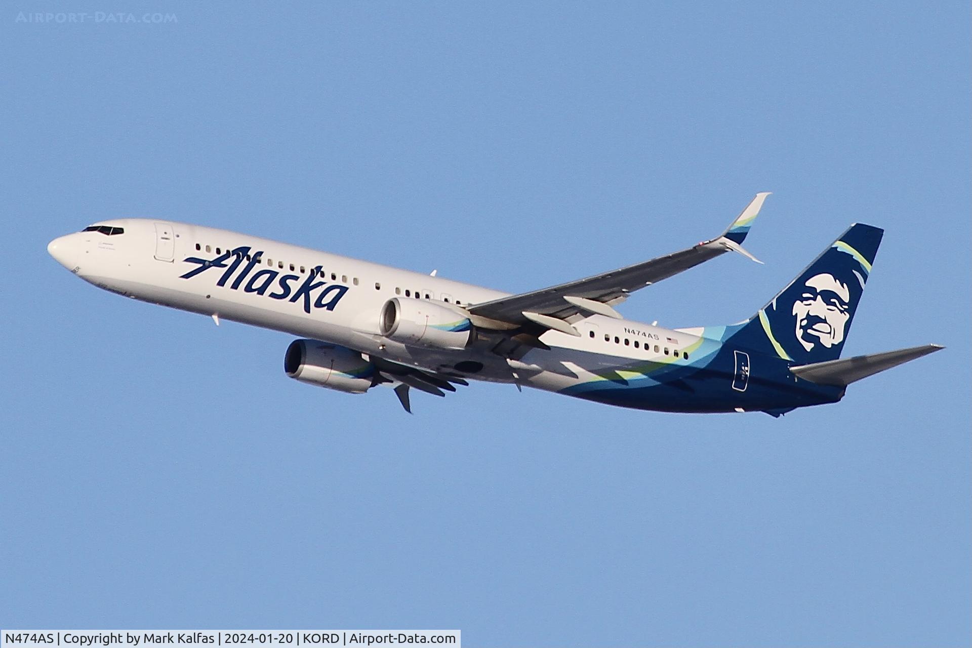 N474AS, 2015 Boeing 737-990/ER C/N 40715, B739 Alaska Airlines BOEING 737-990ER N474AS ASA331 ORD-SFO